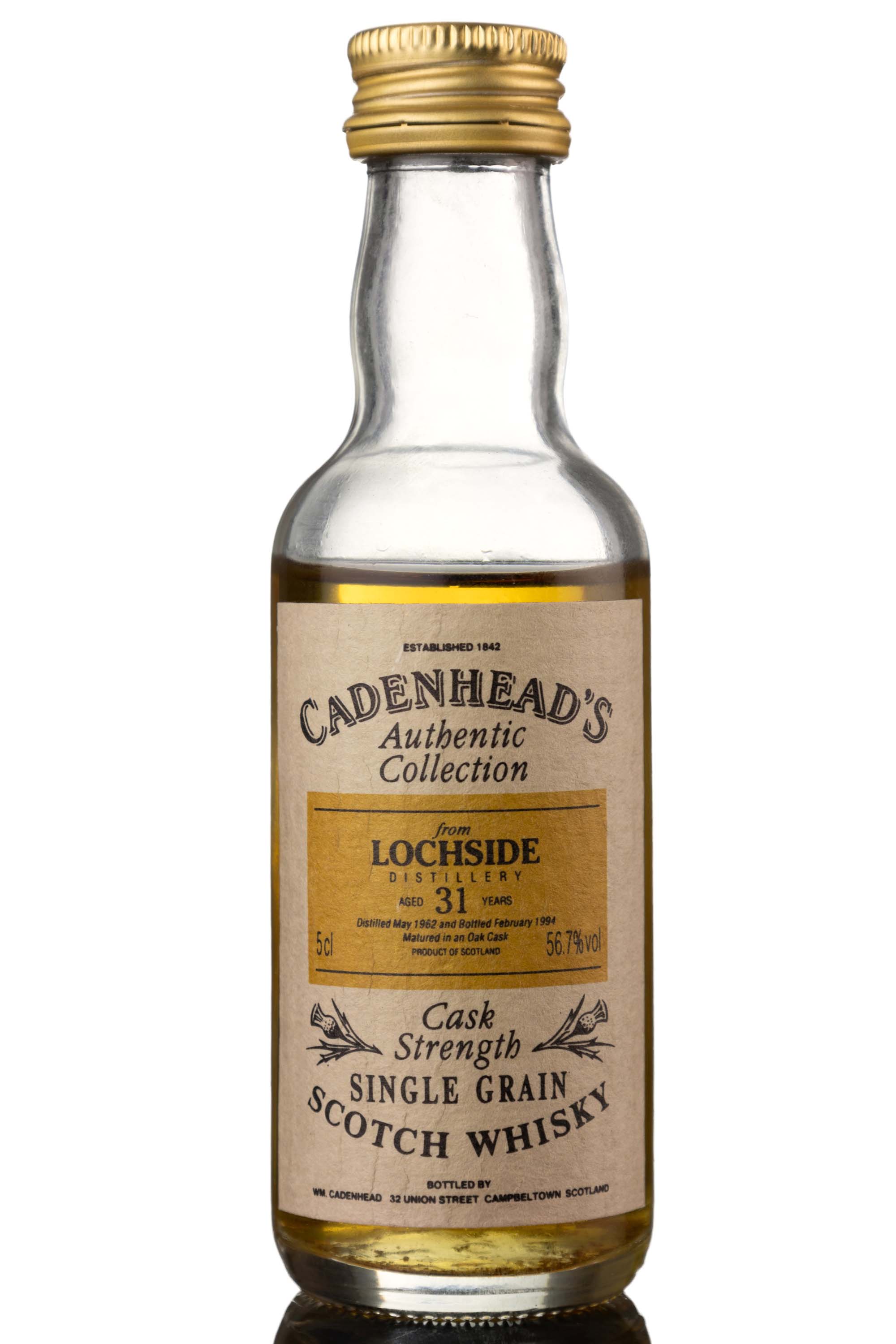 Lochside 1962-1994 - 31 Year Old - Cadenheads Miniature