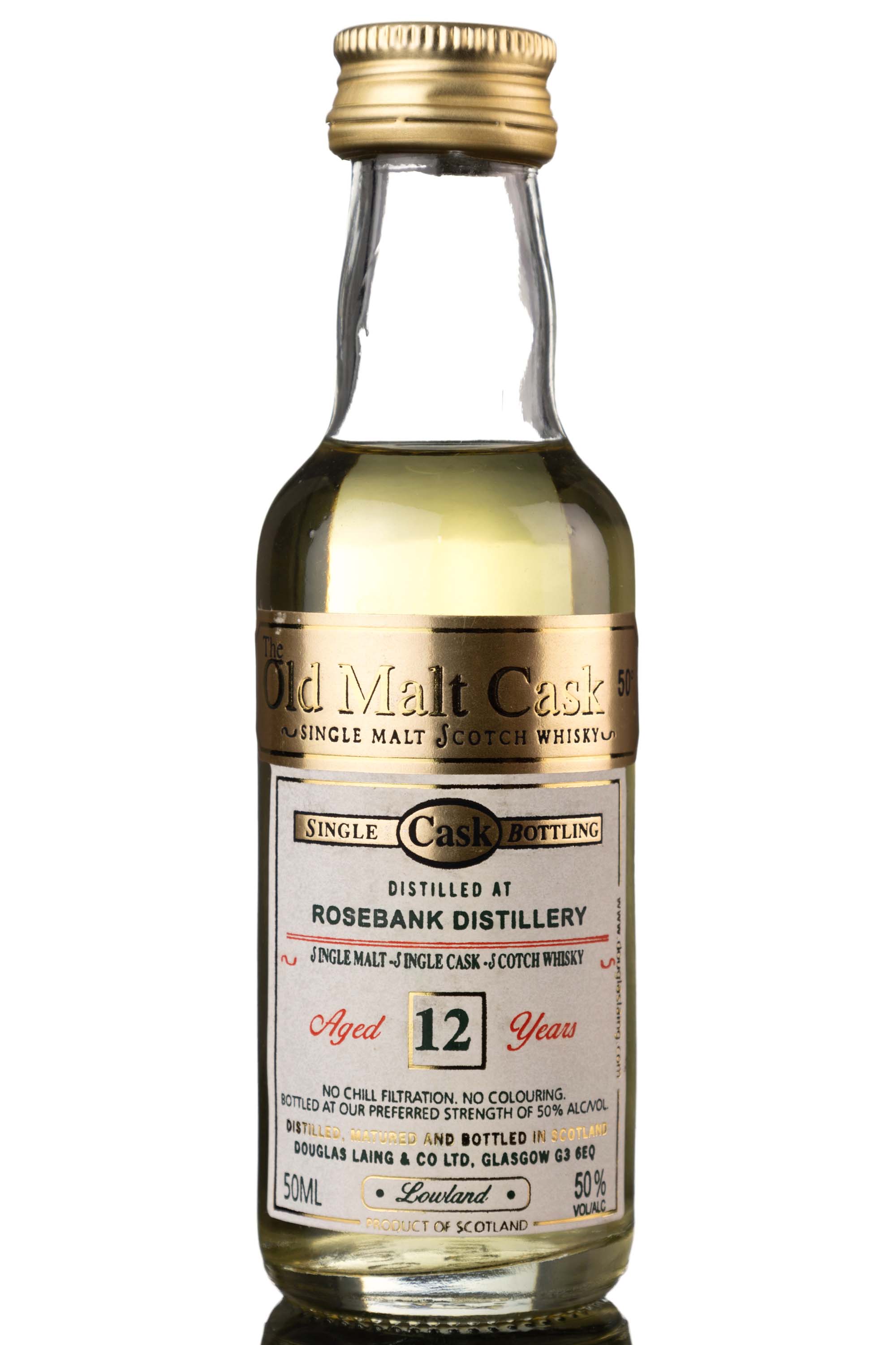 Rosebank 12 Year Old - Douglas Laing Old Malt Cask Miniature