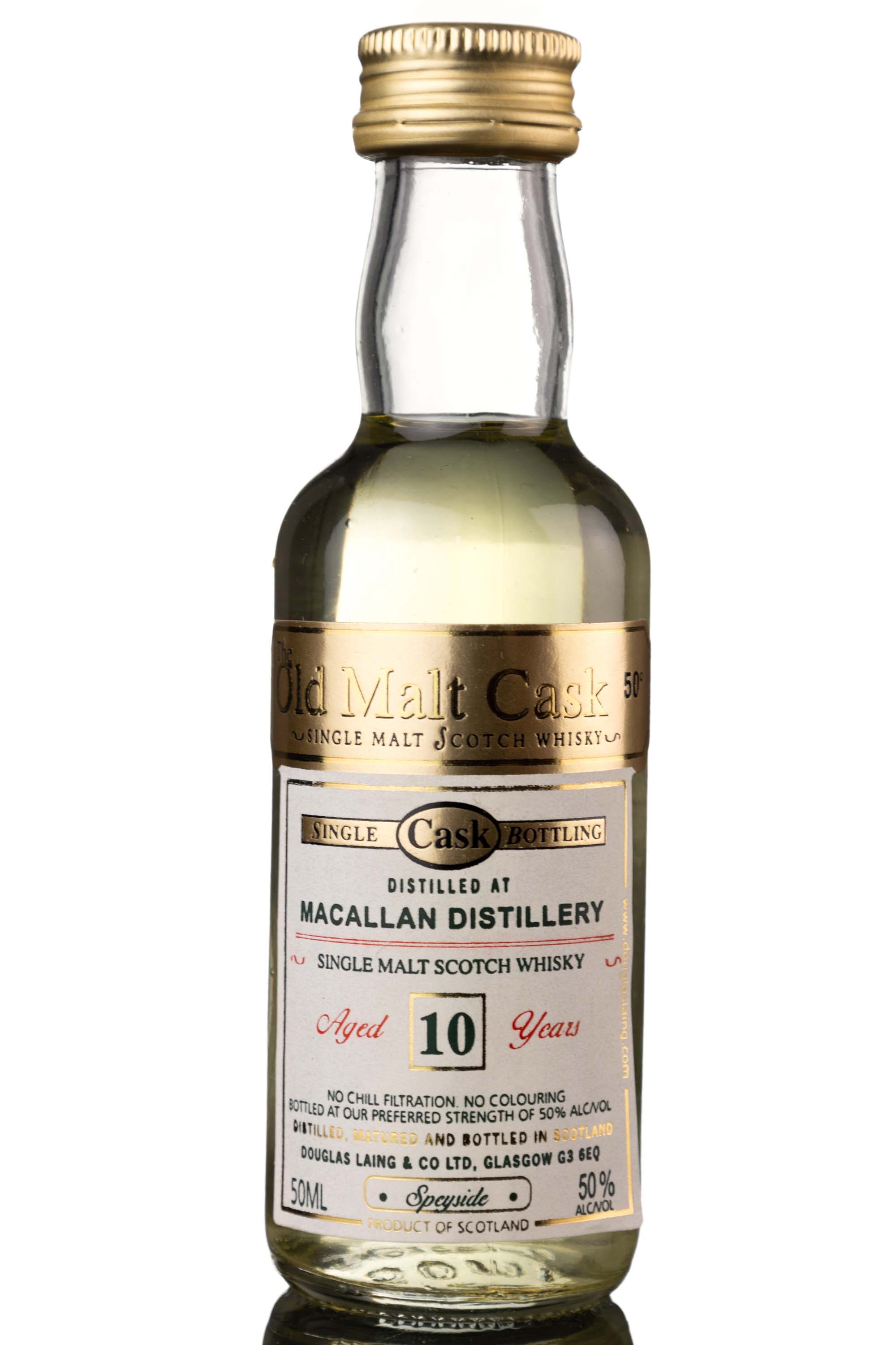 Macallan 10 Year Old - Douglas Laing - Old Malt Cask Miniature