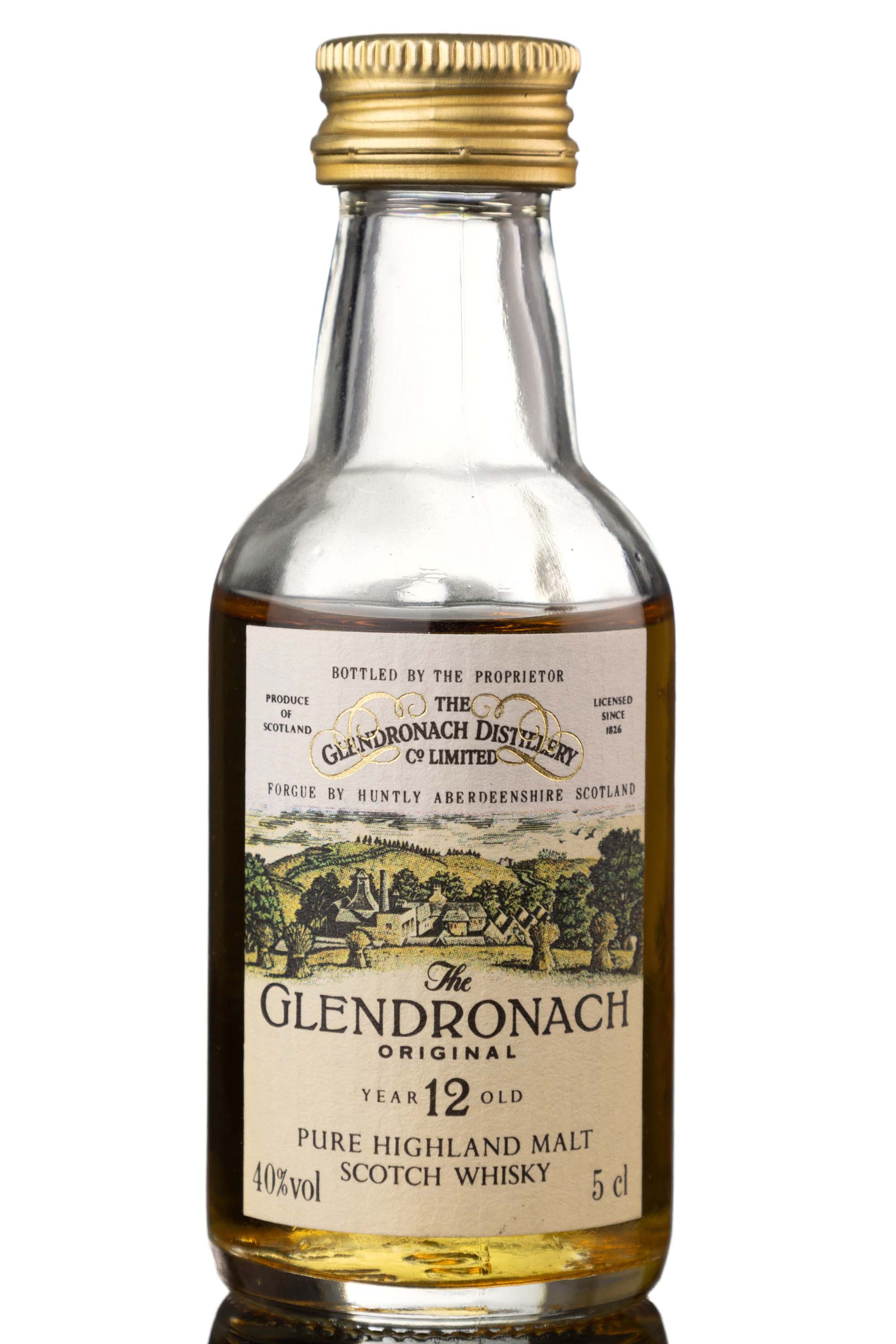 Glendronach 12 Year Old - Original - Circa 1990 - Miniature