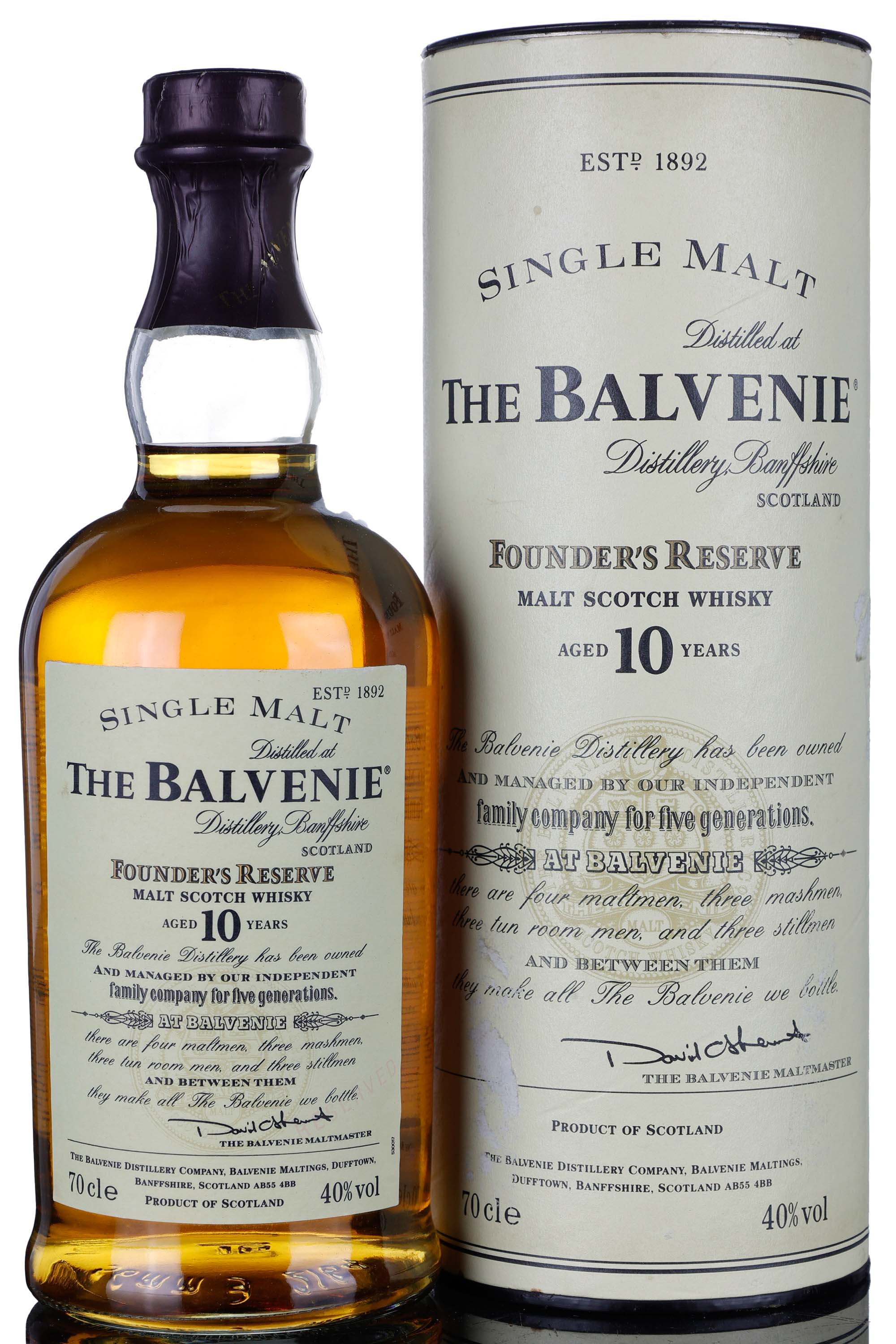 Balvenie 10 Year Old - Founders Reserve - Pre 2009