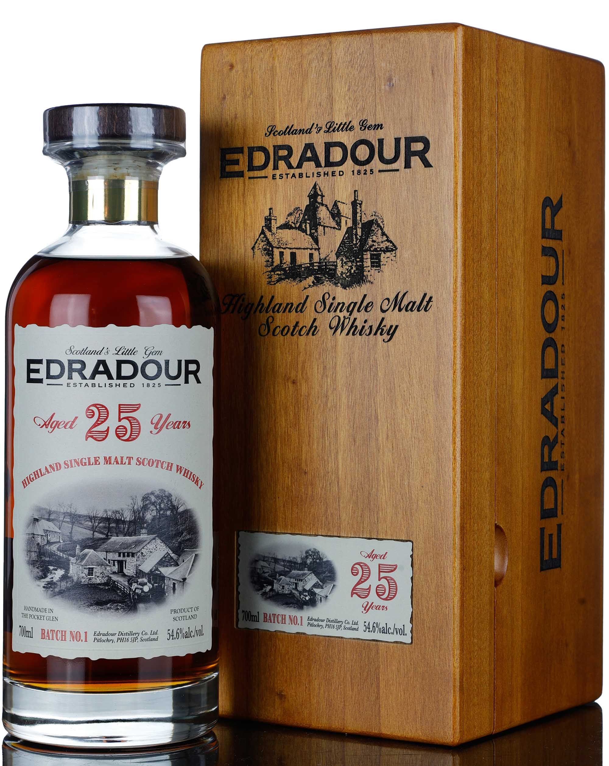 Edradour 25 Year Old - Batch 1 - Ibisco Decanter - 2023 Release