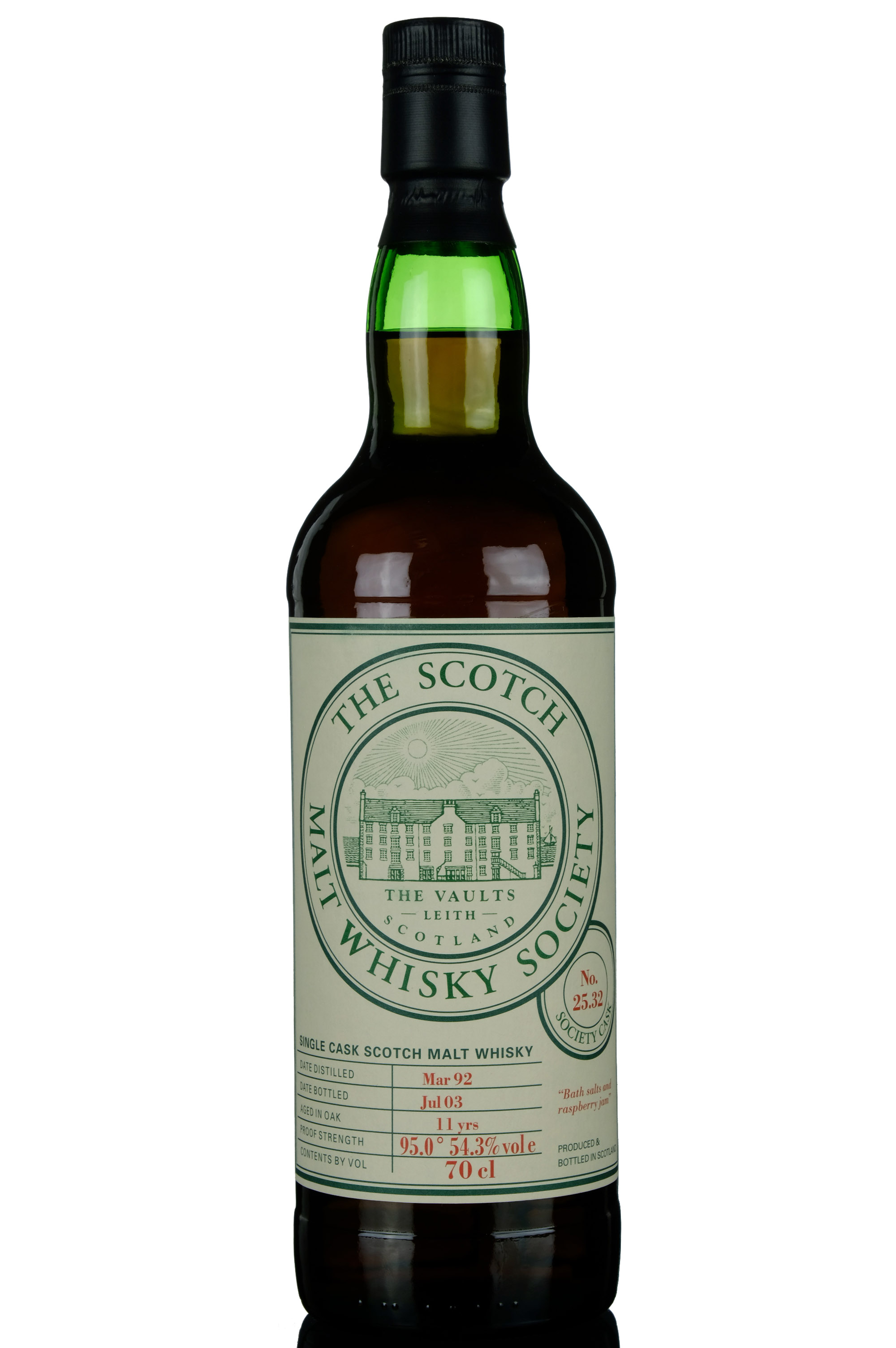 Rosebank 1992-2003 - 11 Year Old - SMWS 25.32 - Bath Salts & Raspberry Jam