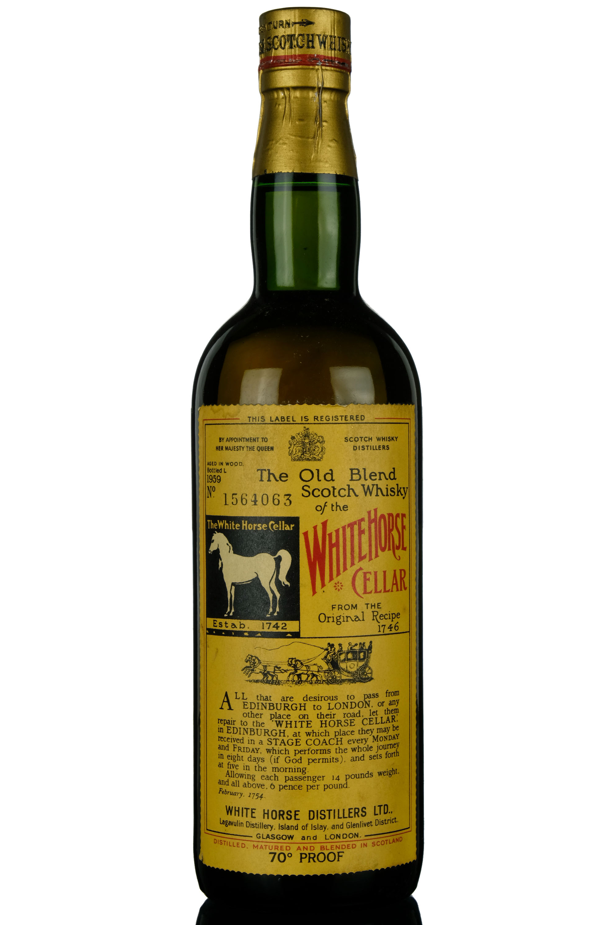 White Horse Cellar - Bottled 1959
