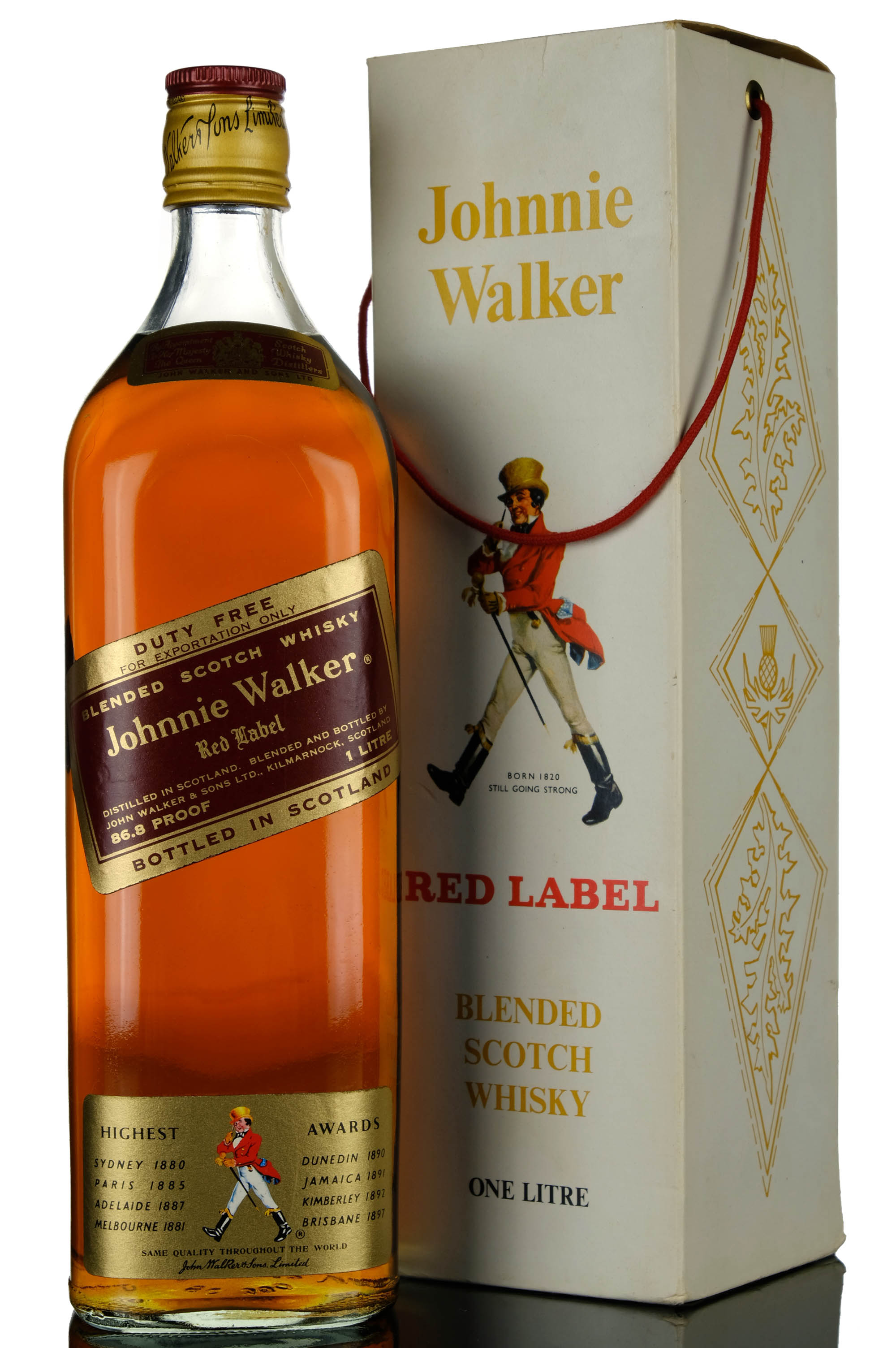 Johnnie Walker Red Label - 1980s - 1 Litre