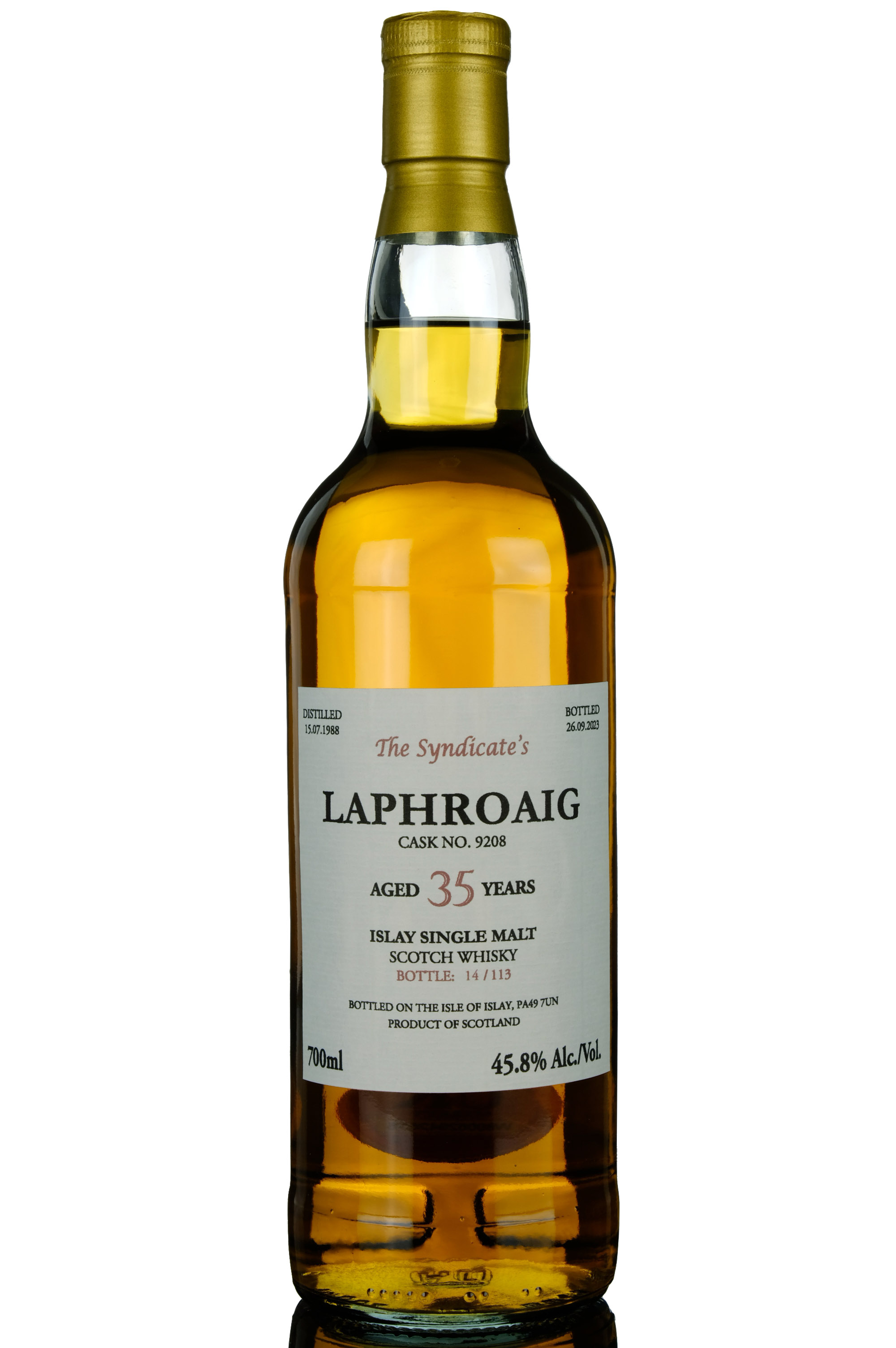 Laphroaig 1988-2023 - 35 Year Old - The Syndicates - Single Cask 9208