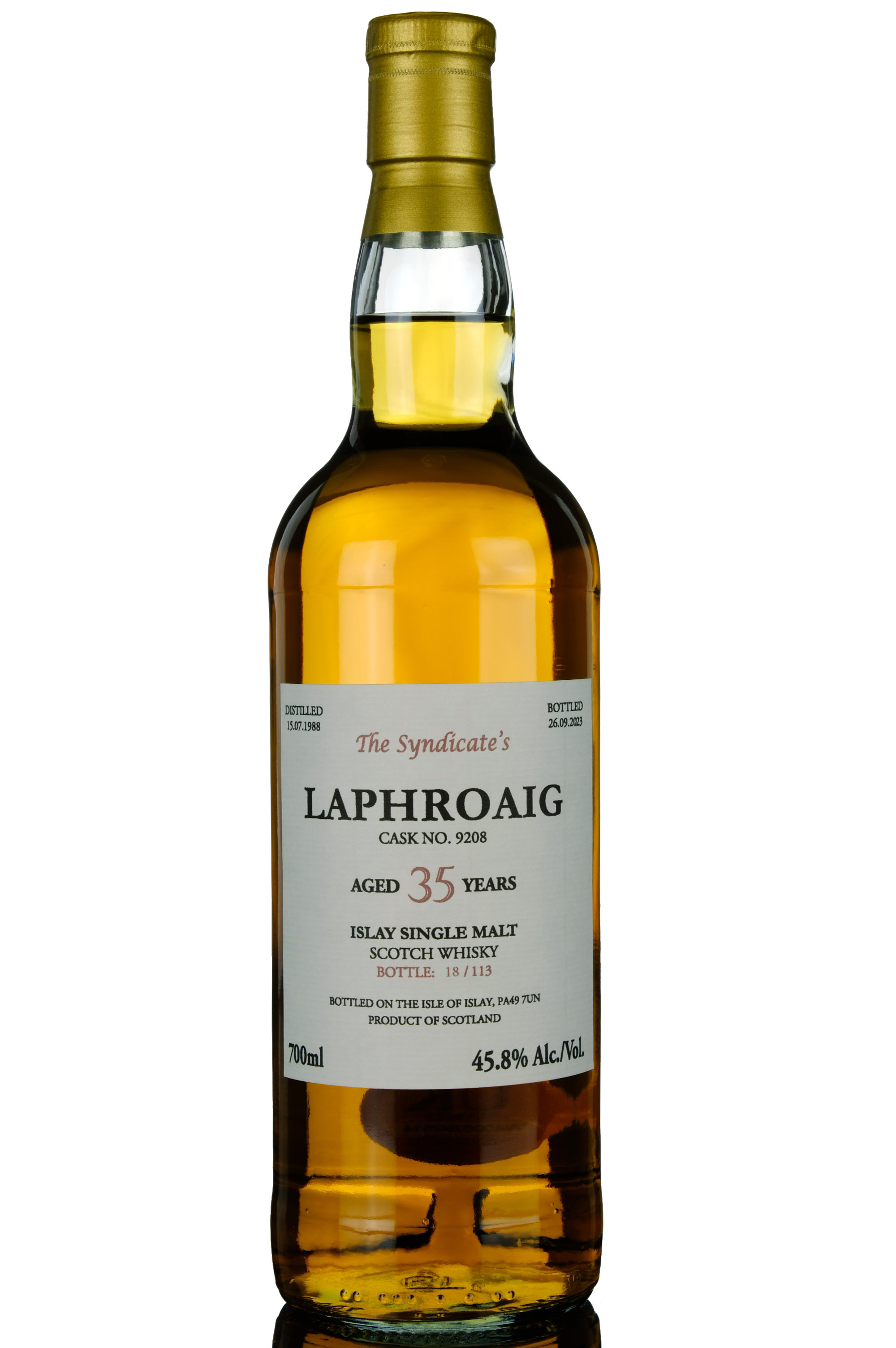 Laphroaig 1988-2023 - 35 Year Old - The Syndicates - Single Cask 9208