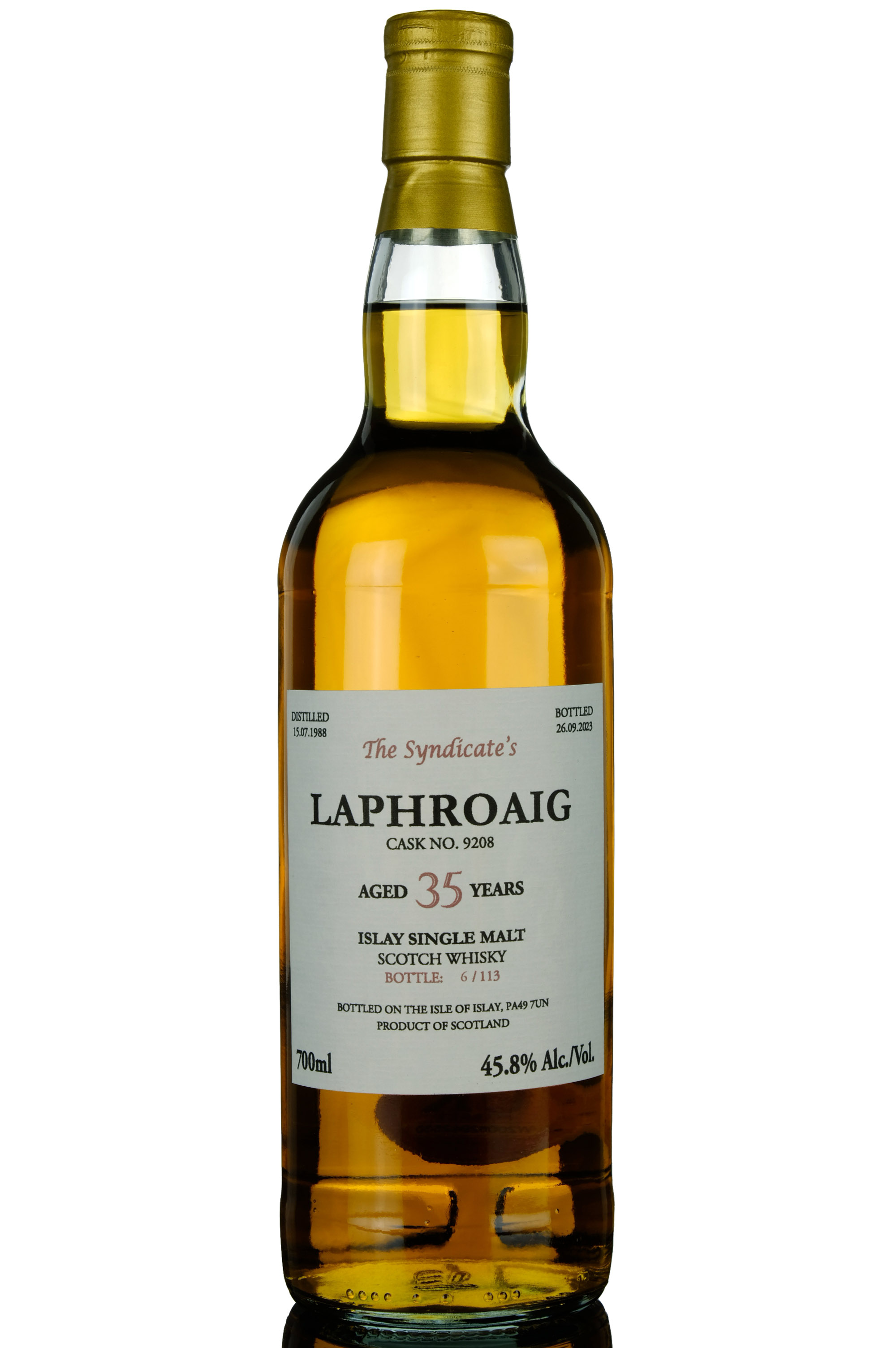 Laphroaig 1988-2023 - 35 Year Old - The Syndicates - Single Cask 9208