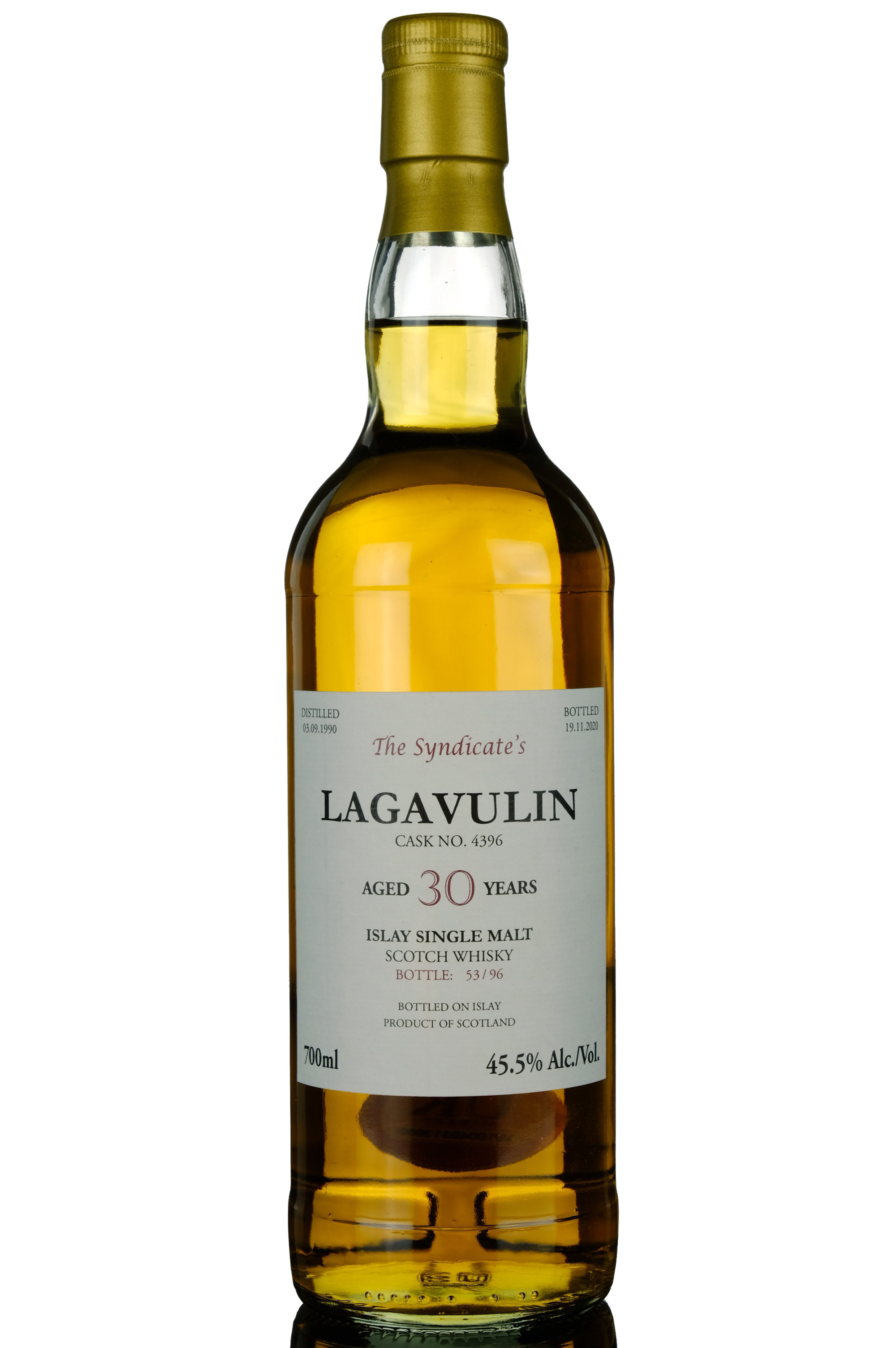 Lagavulin 1990-2020 - 30 Year Old - The Syndicates - Single Cask 4396