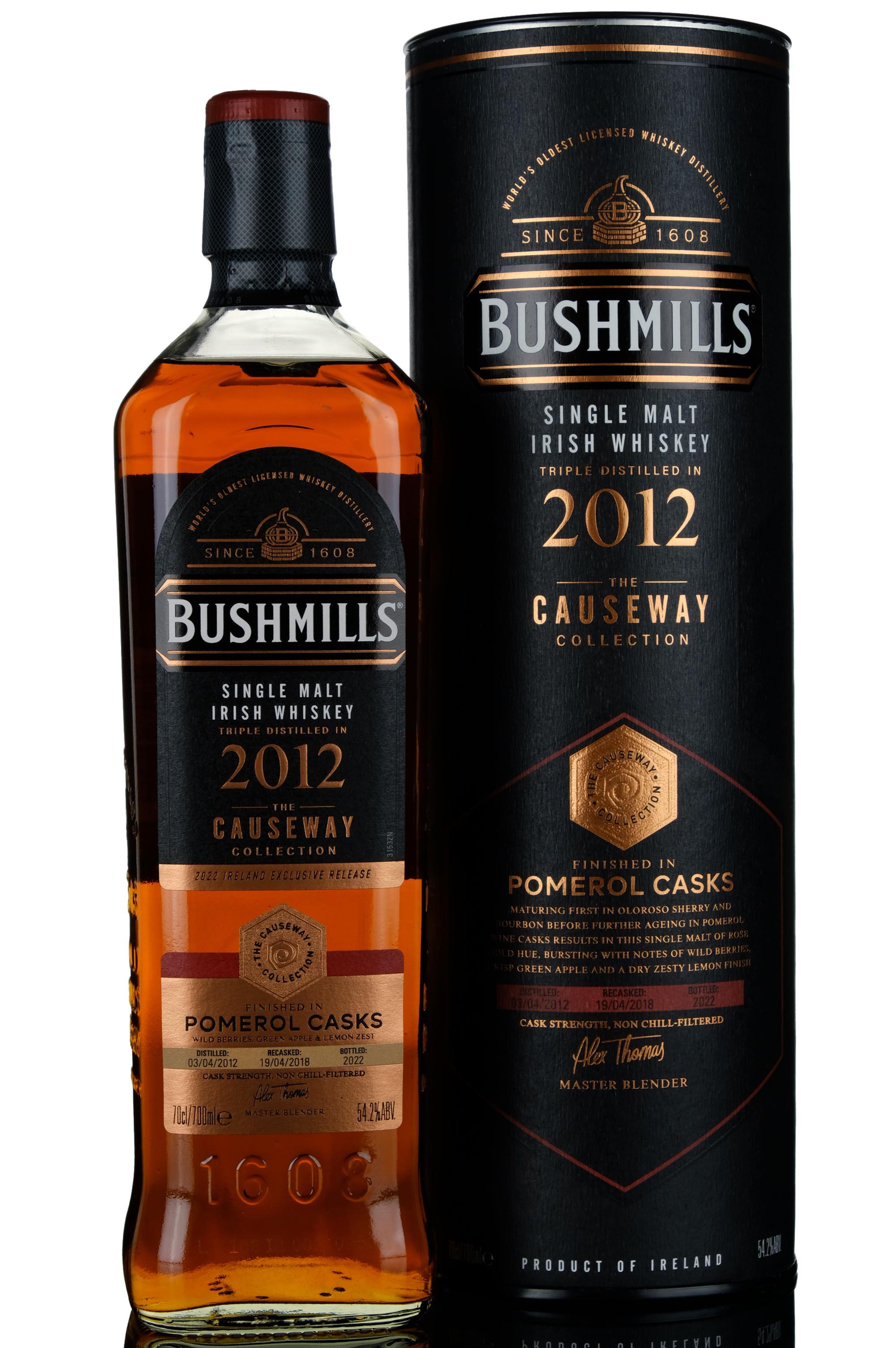 Bushmills 2012-2022 - The Causeway Collection - Ireland Exclusive