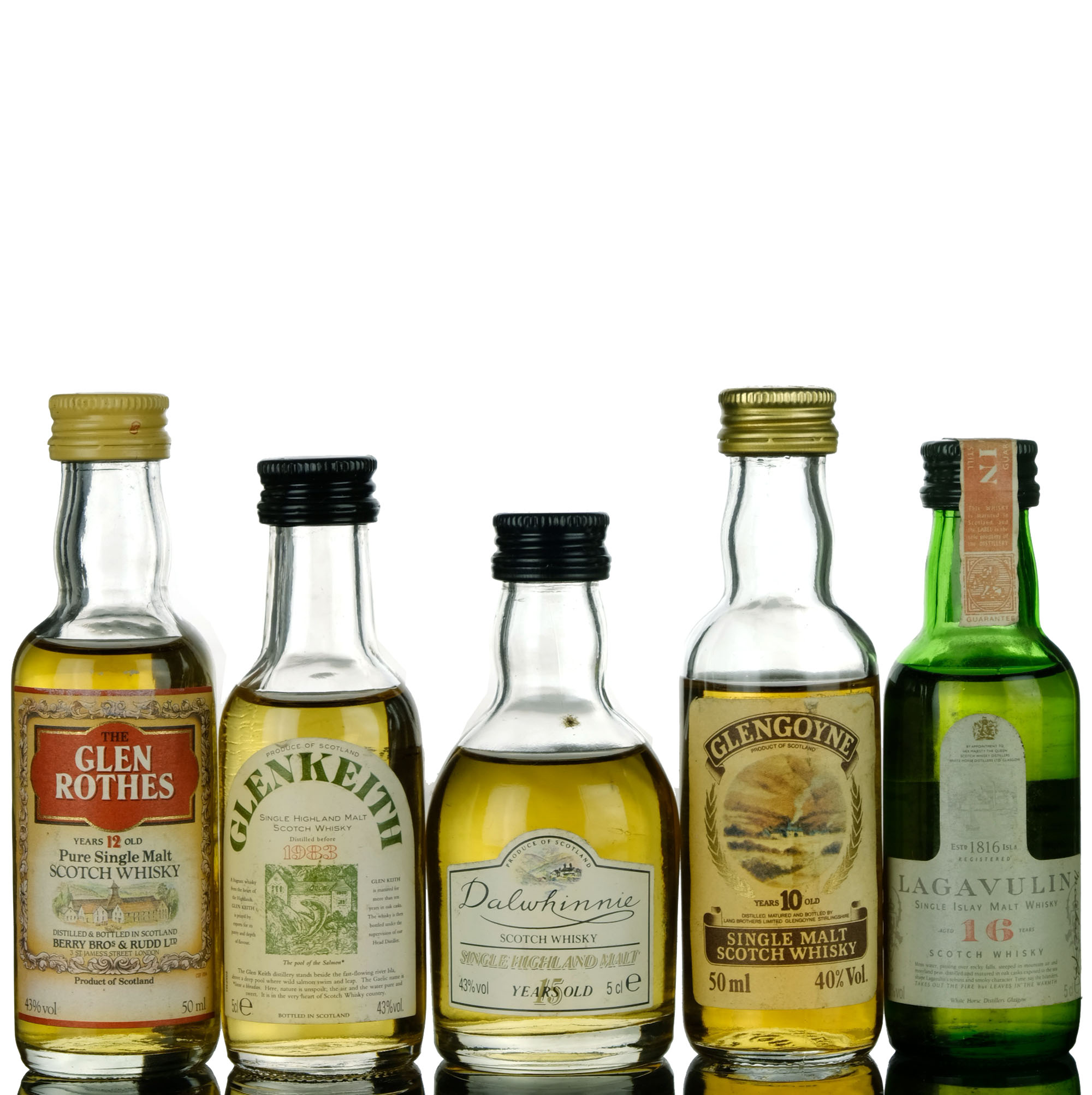 5 x Single Malt Miniatures