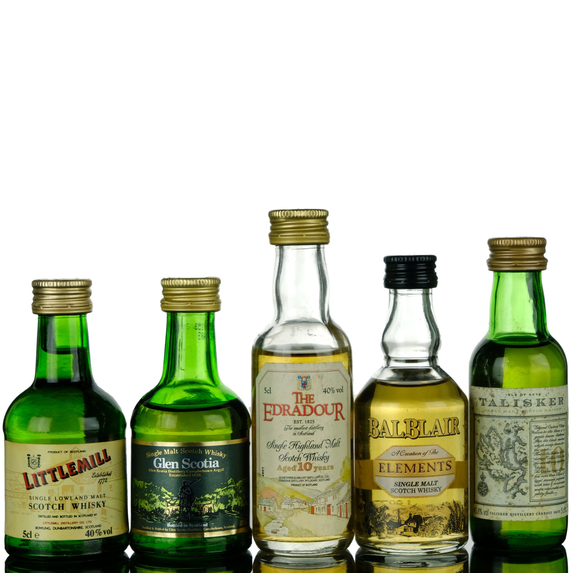 5 x Single Malt Miniatures