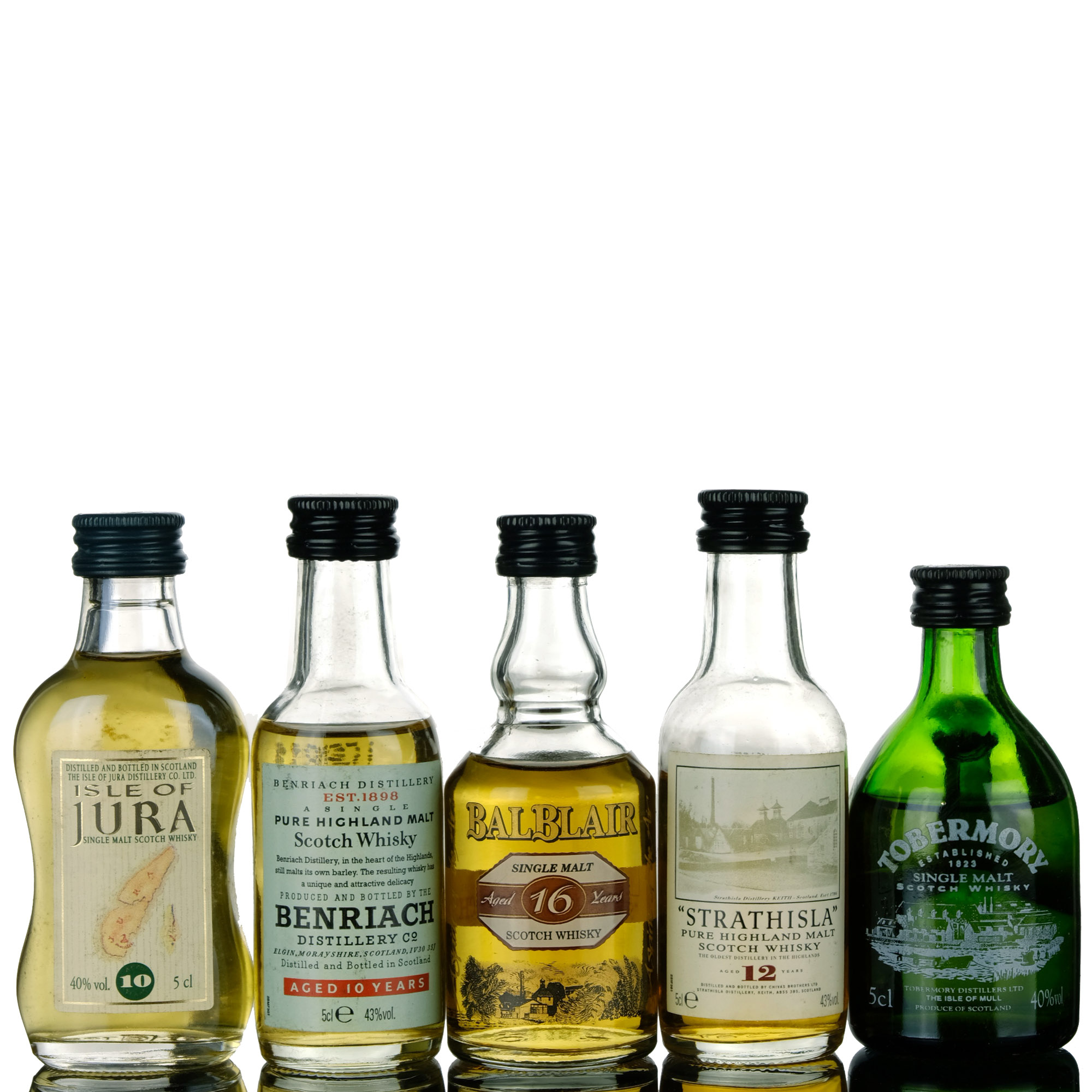 5 x Single Malt Miniatures