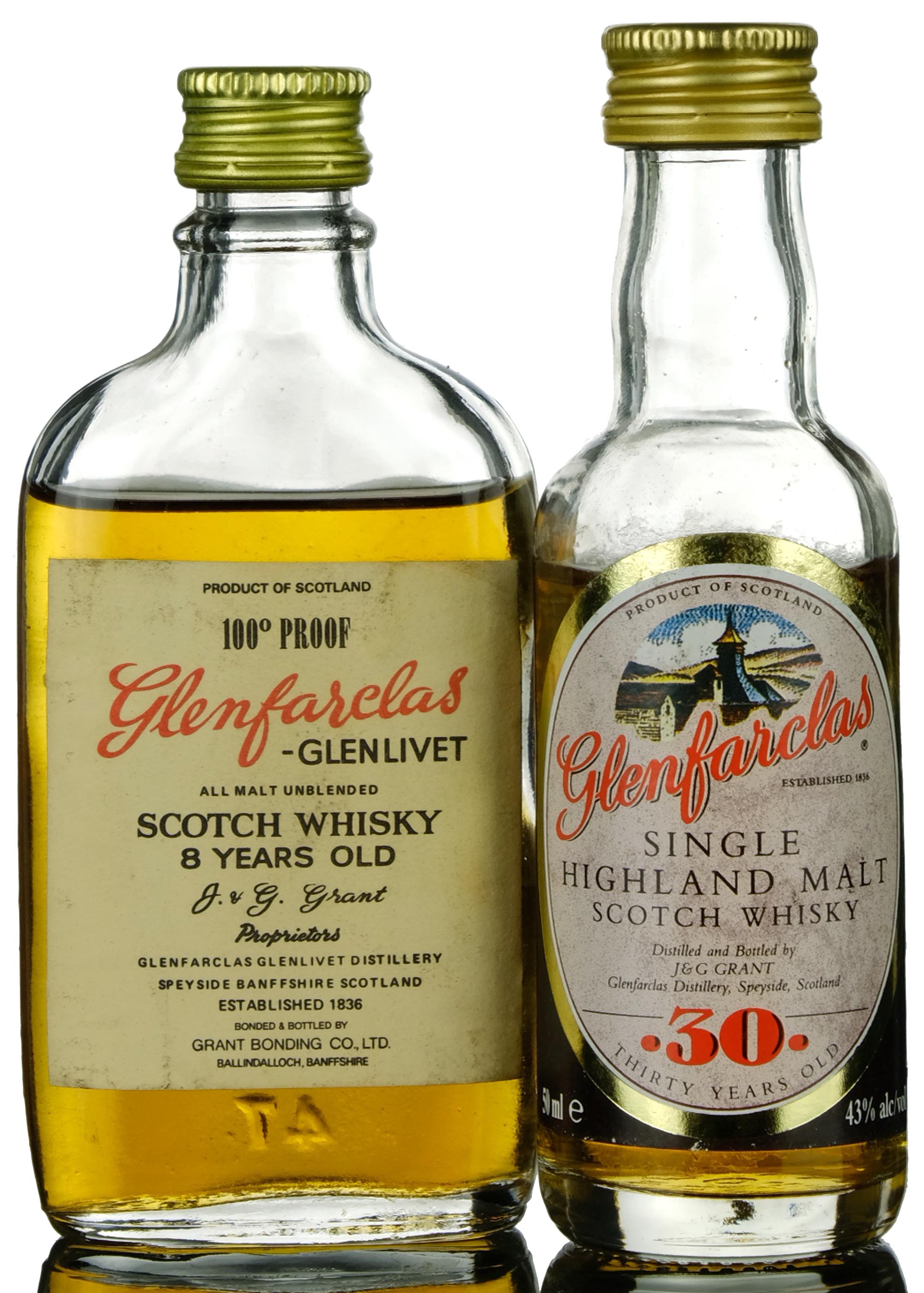 2 x Glenfarclas Miniatures