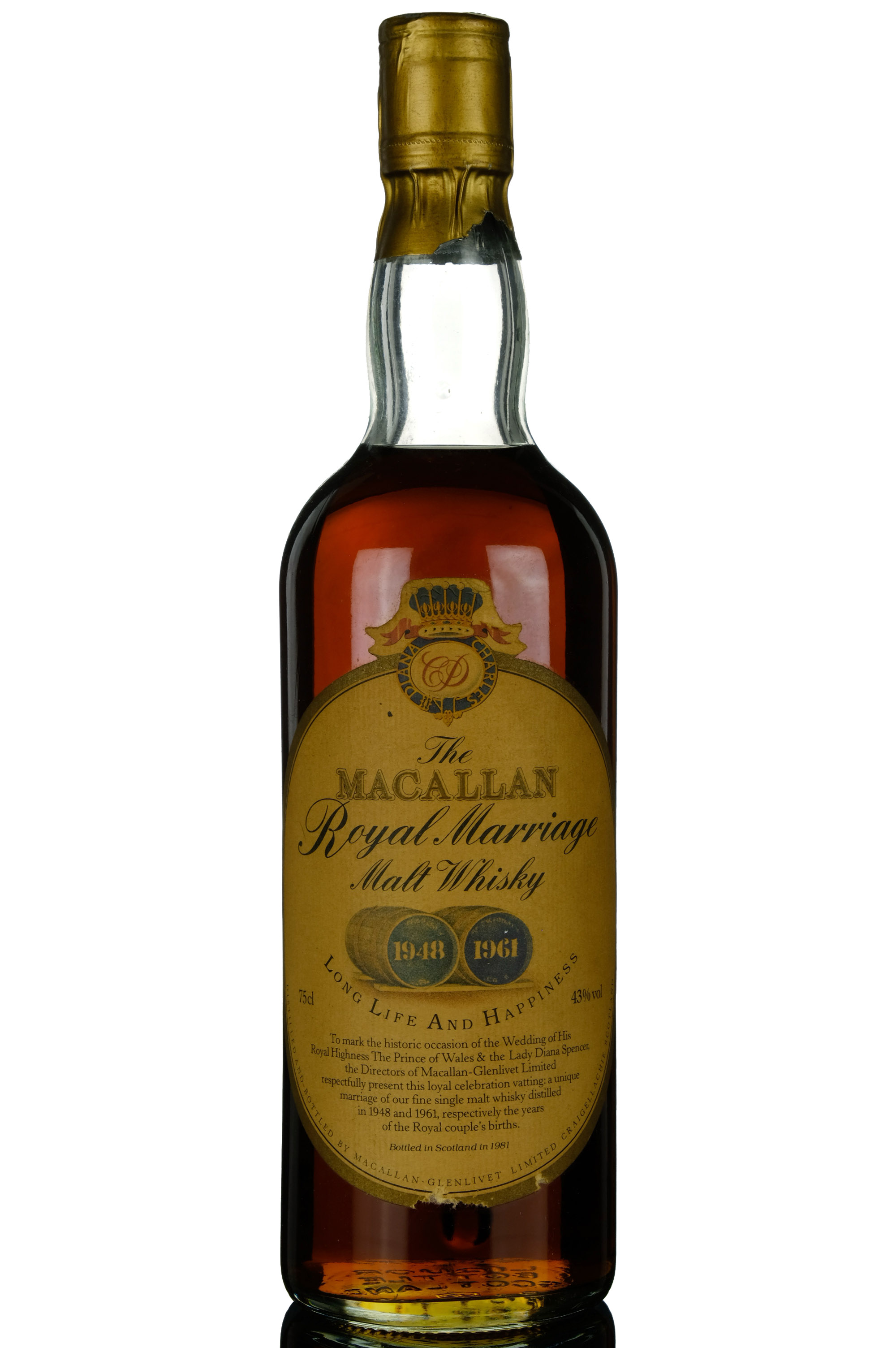 Macallan 1948/1961 - Charles & Diana Royal Marriage 1981
