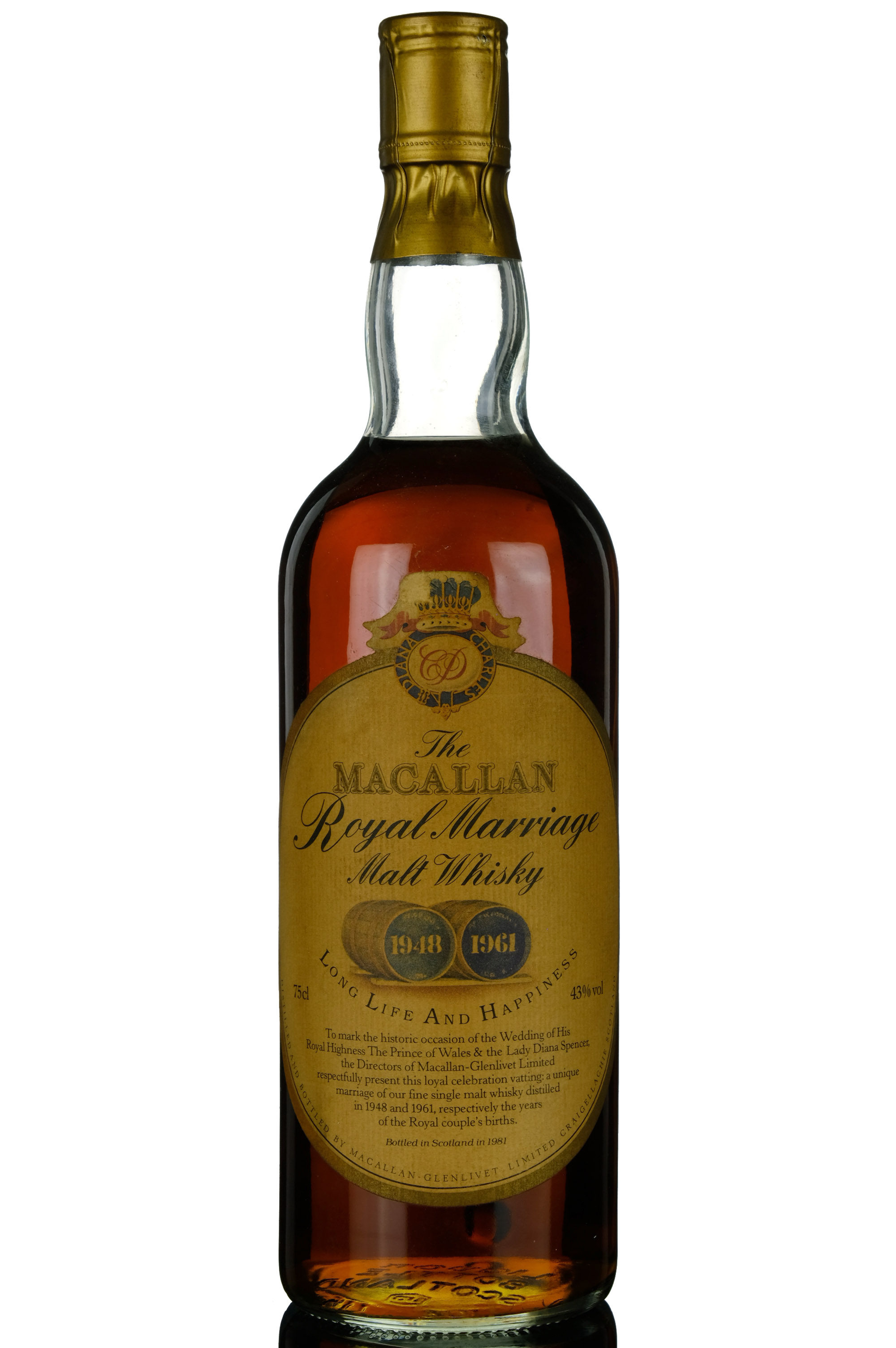 Macallan 1948/1961 - Charles & Diana Royal Marriage 1981