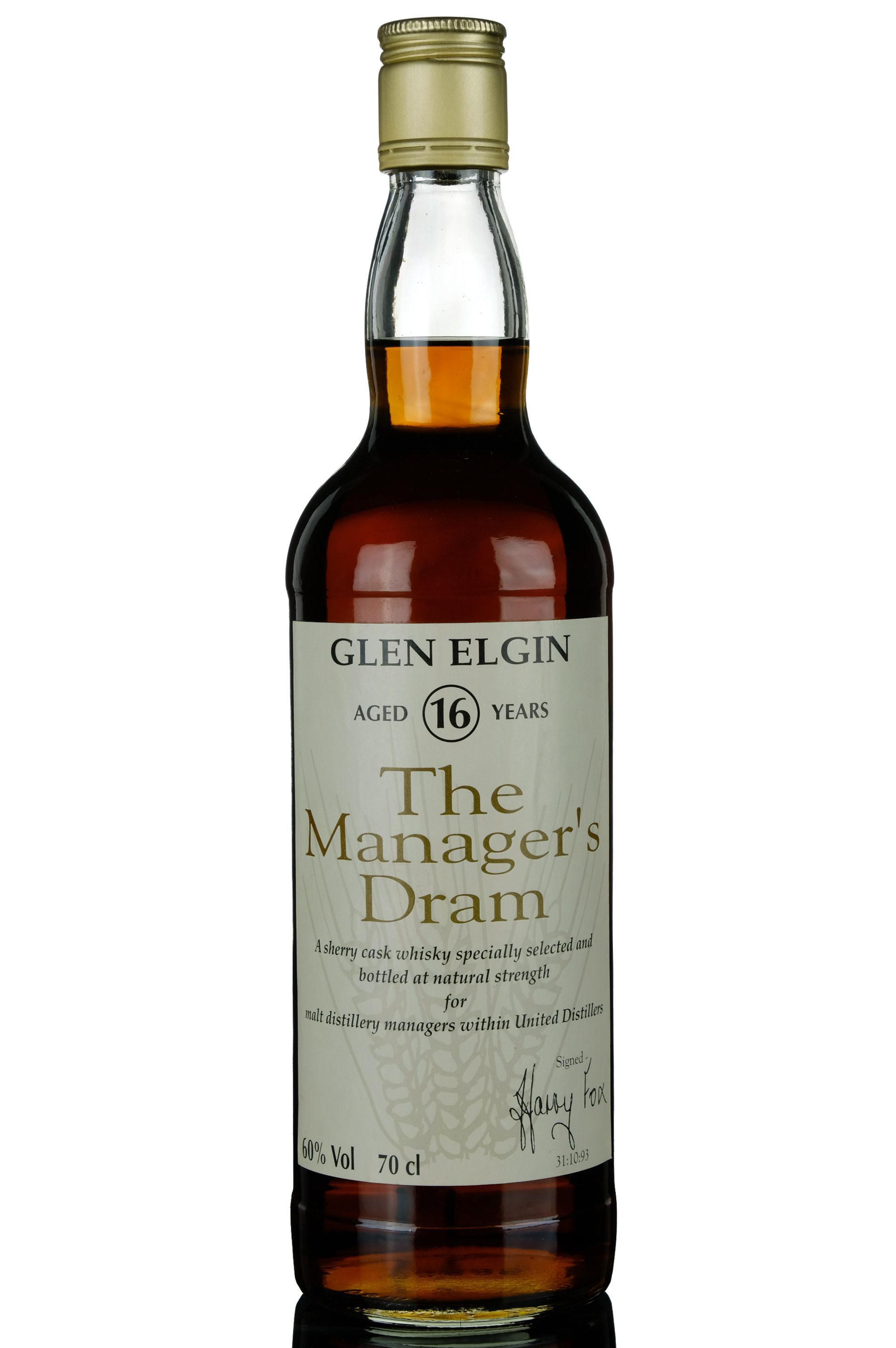 Glen Elgin 16 Year Old - Managers Dram 1993