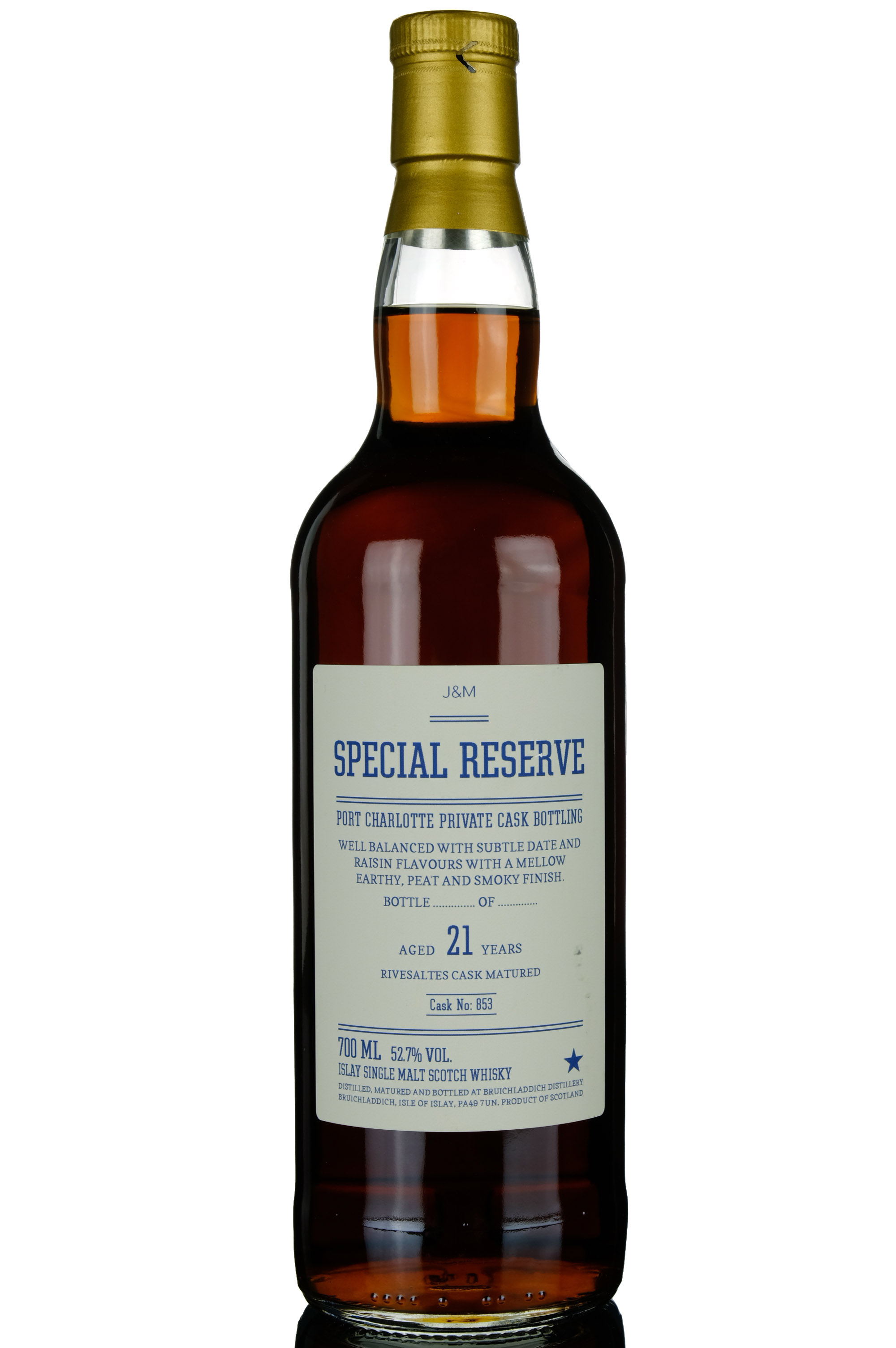 Port Charlotte 21 Year Old - Private Bottling - Single Cask 853