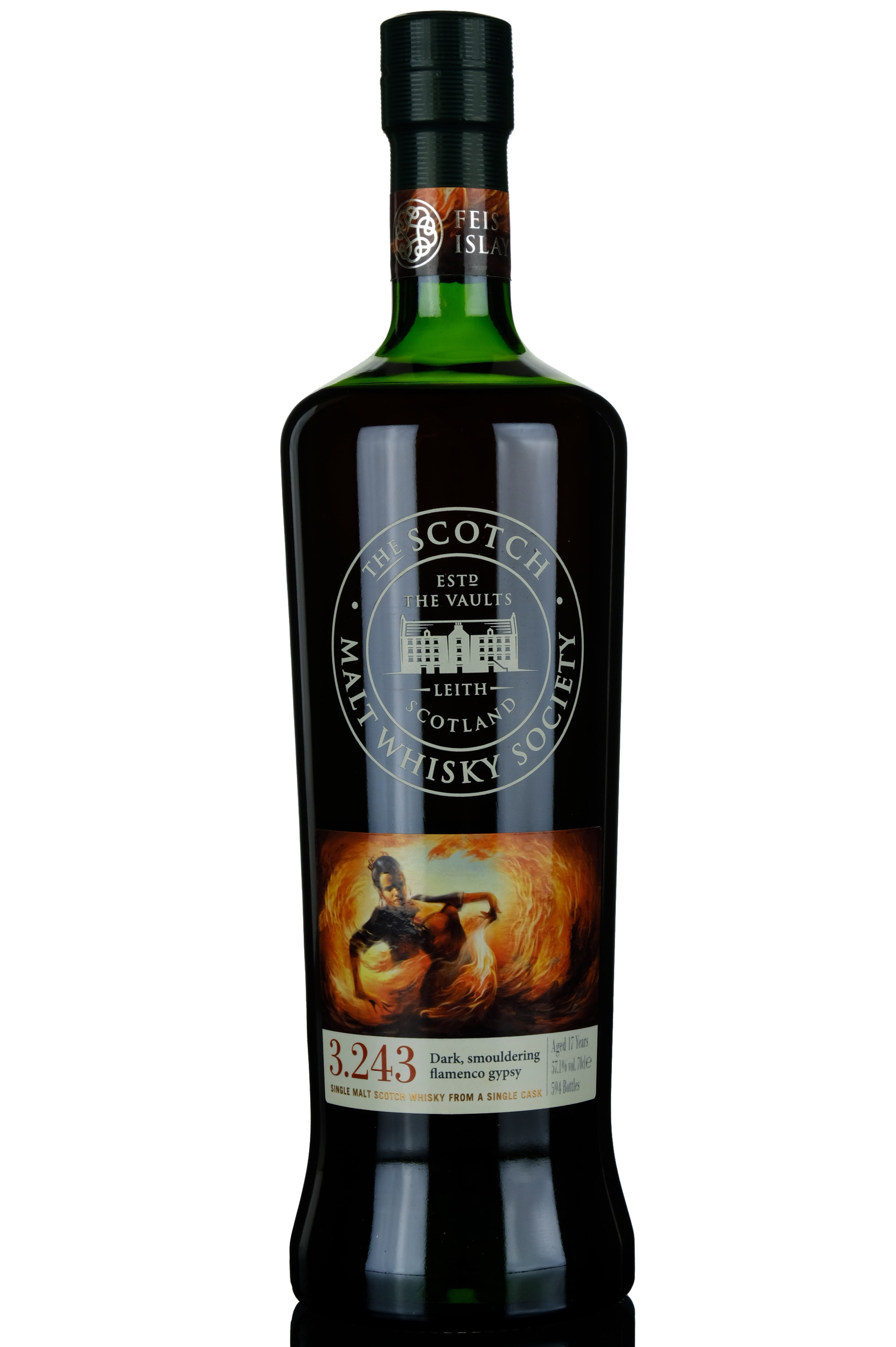 Bowmore 1997 - 17 Year Old - SMWS 3.243 - Dark, Smouldering Flamenco Gypsy - Islay Festiva