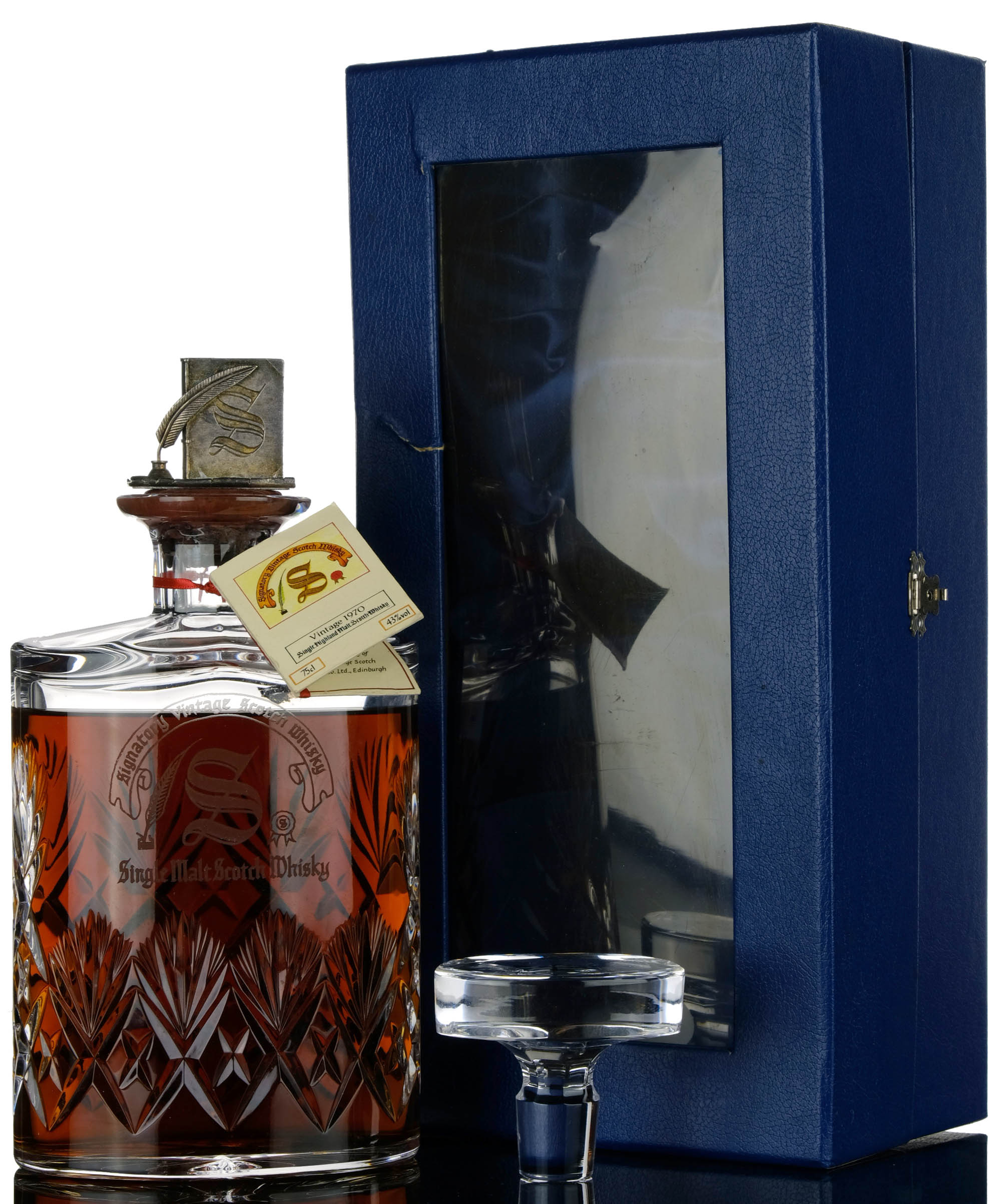 Glendronach 1970 - 20 Year Old - Signatory Vintage - Crystal Decanter - Casks 513-518