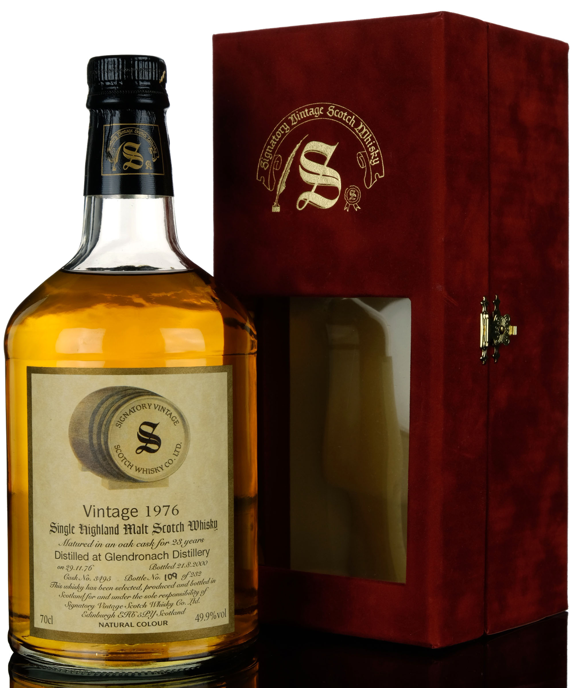 Glendronach 1976-2000 - 23 Year Old - Signatory Vintage - Single Cask 3495