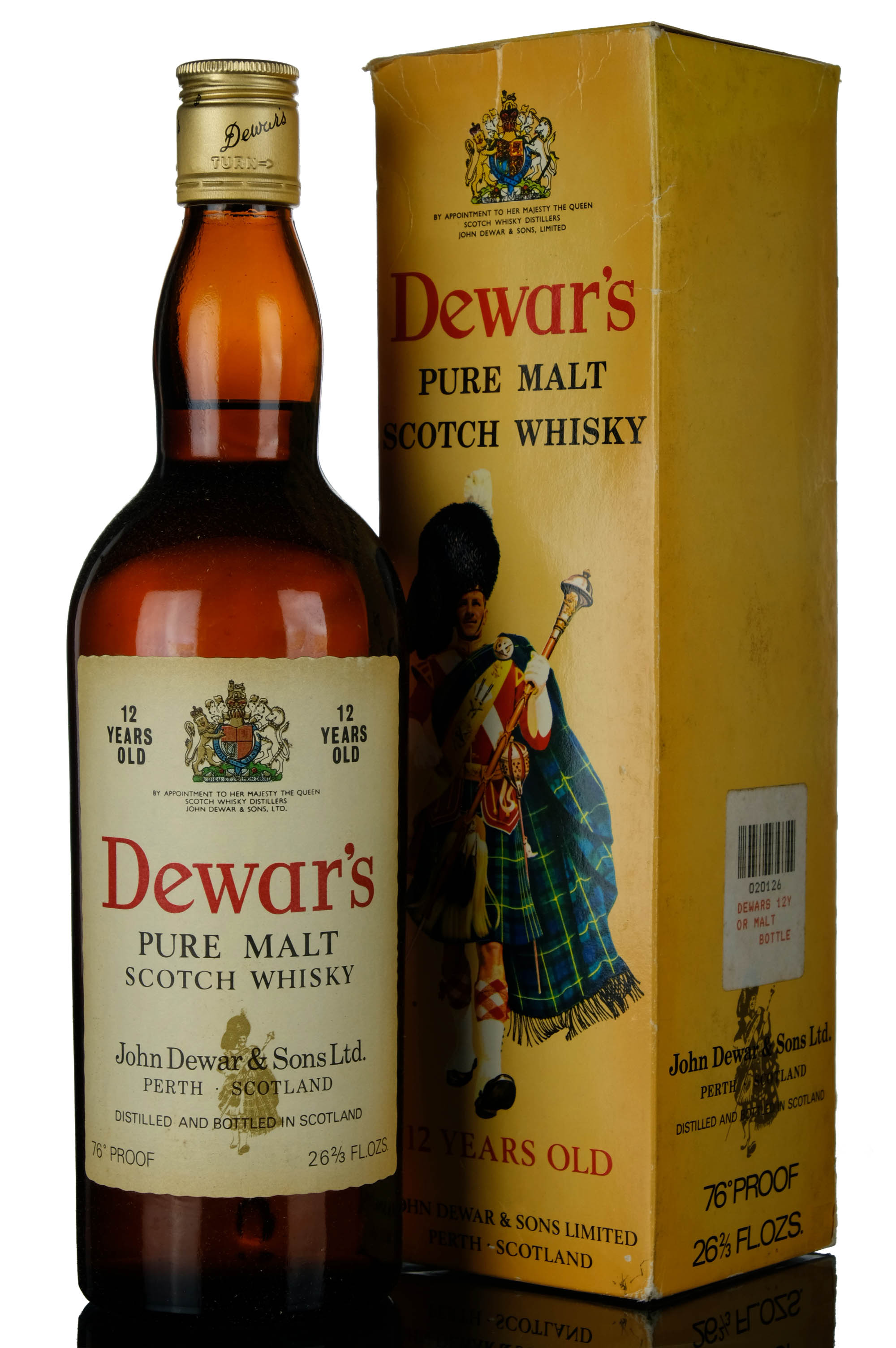 Dewars 12 Year Old - Pure Malt - 1970s