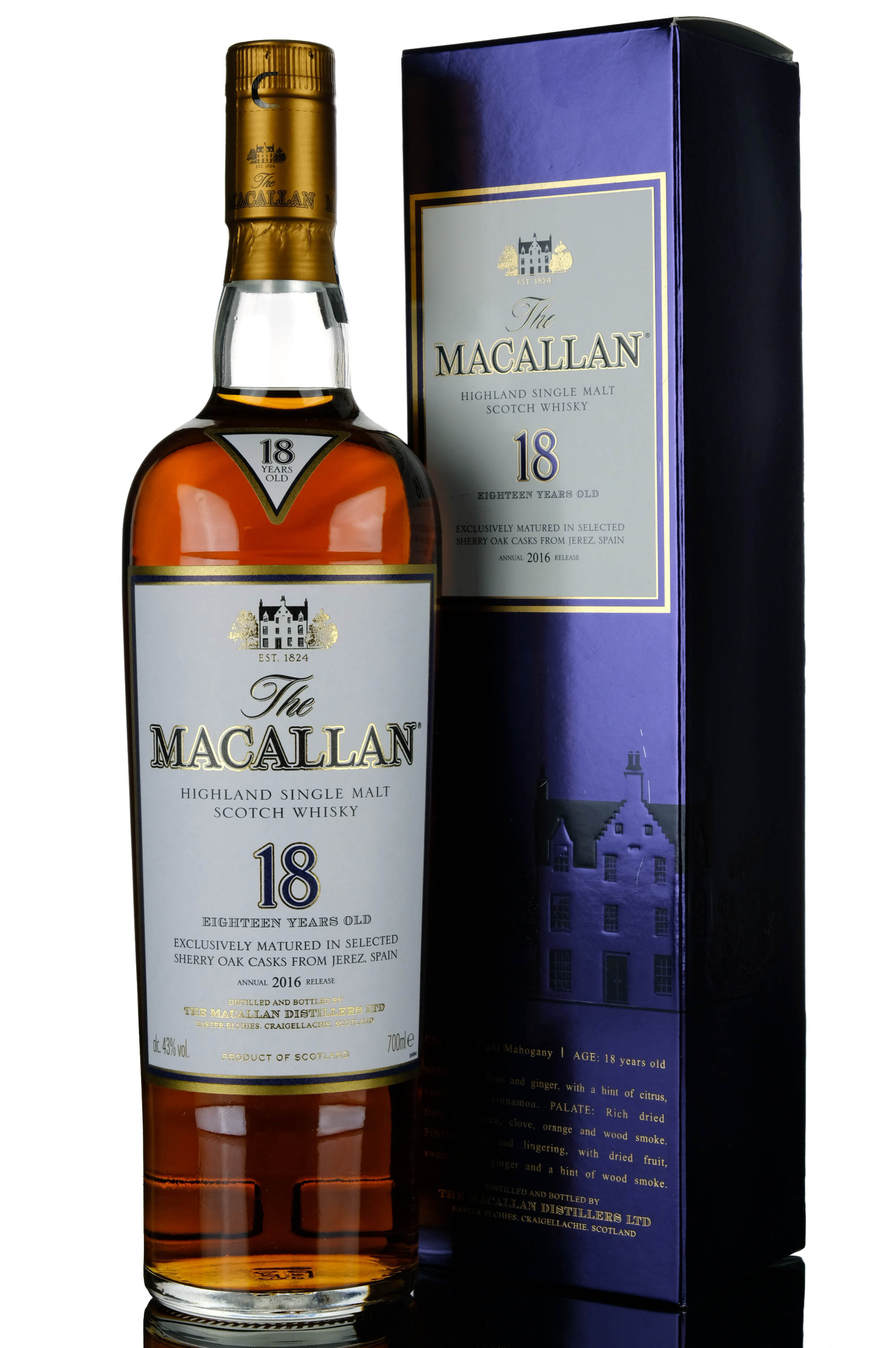 Macallan 18 Year Old - Sherry Cask - 2016 Release