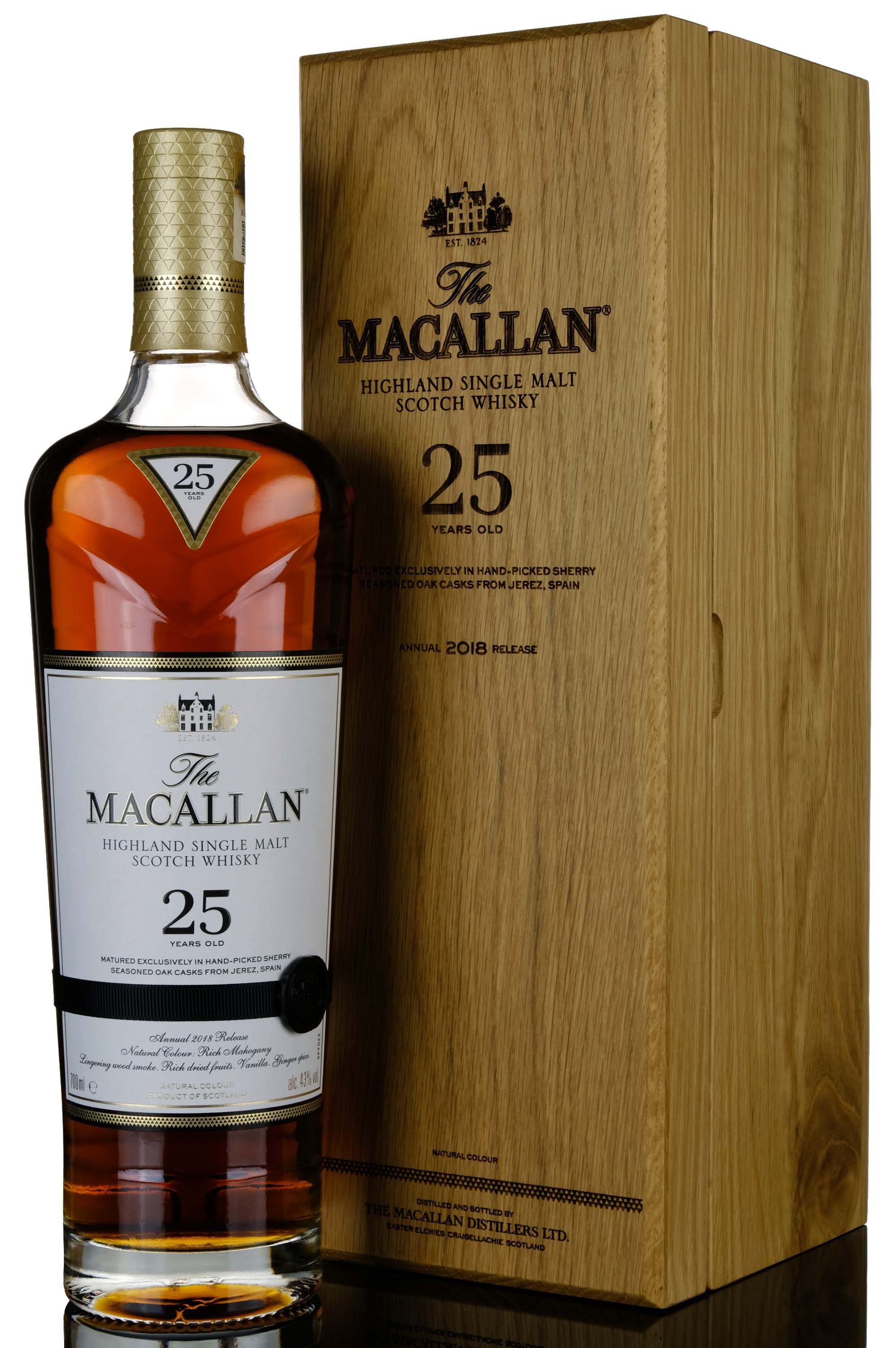 Macallan 25 Year Old - Sherry Cask - 2018 Release