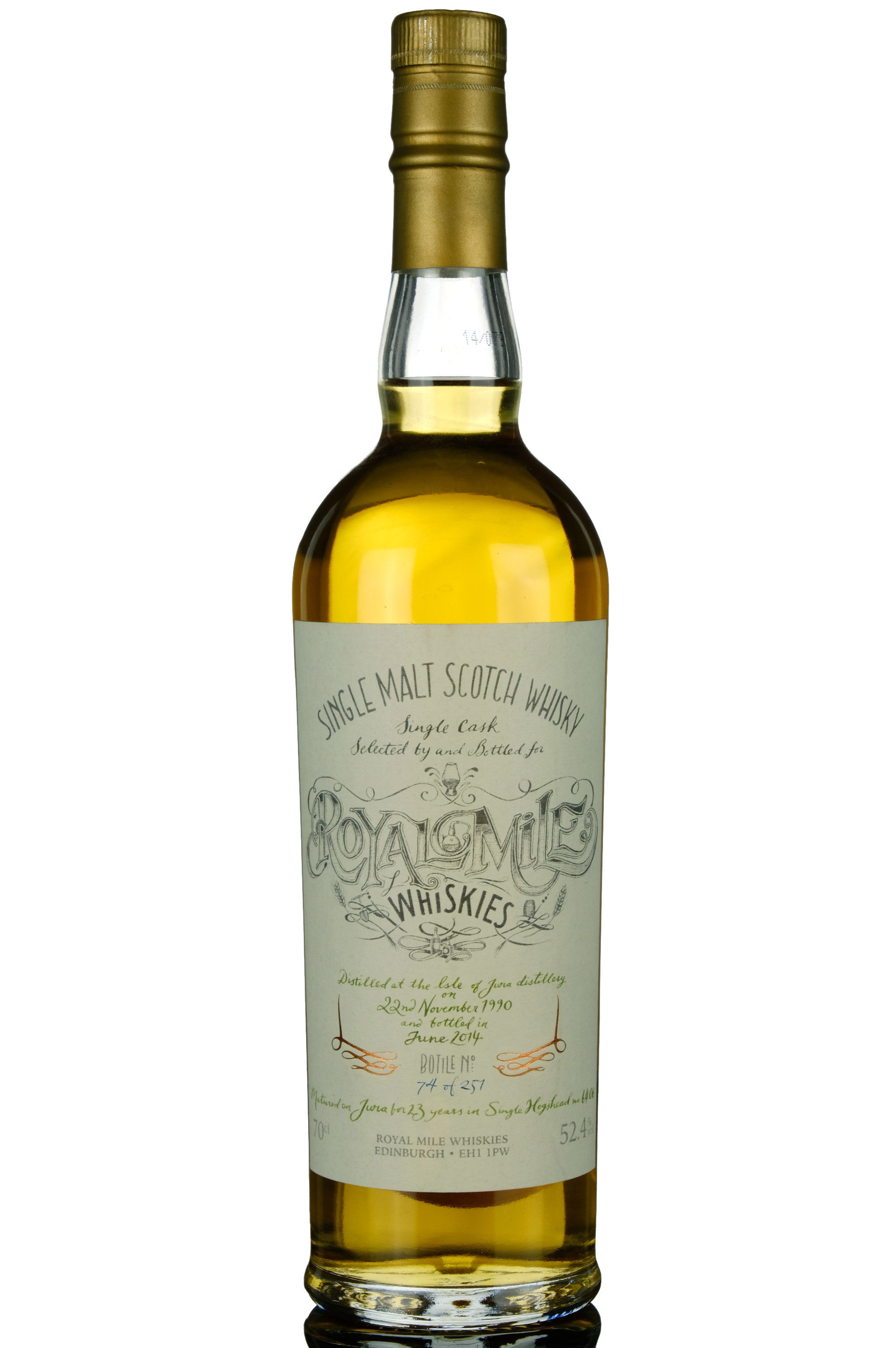 Jura 1990-2014 - 23 Year Old - Royal Mile Whiskies - Single Cask 6406