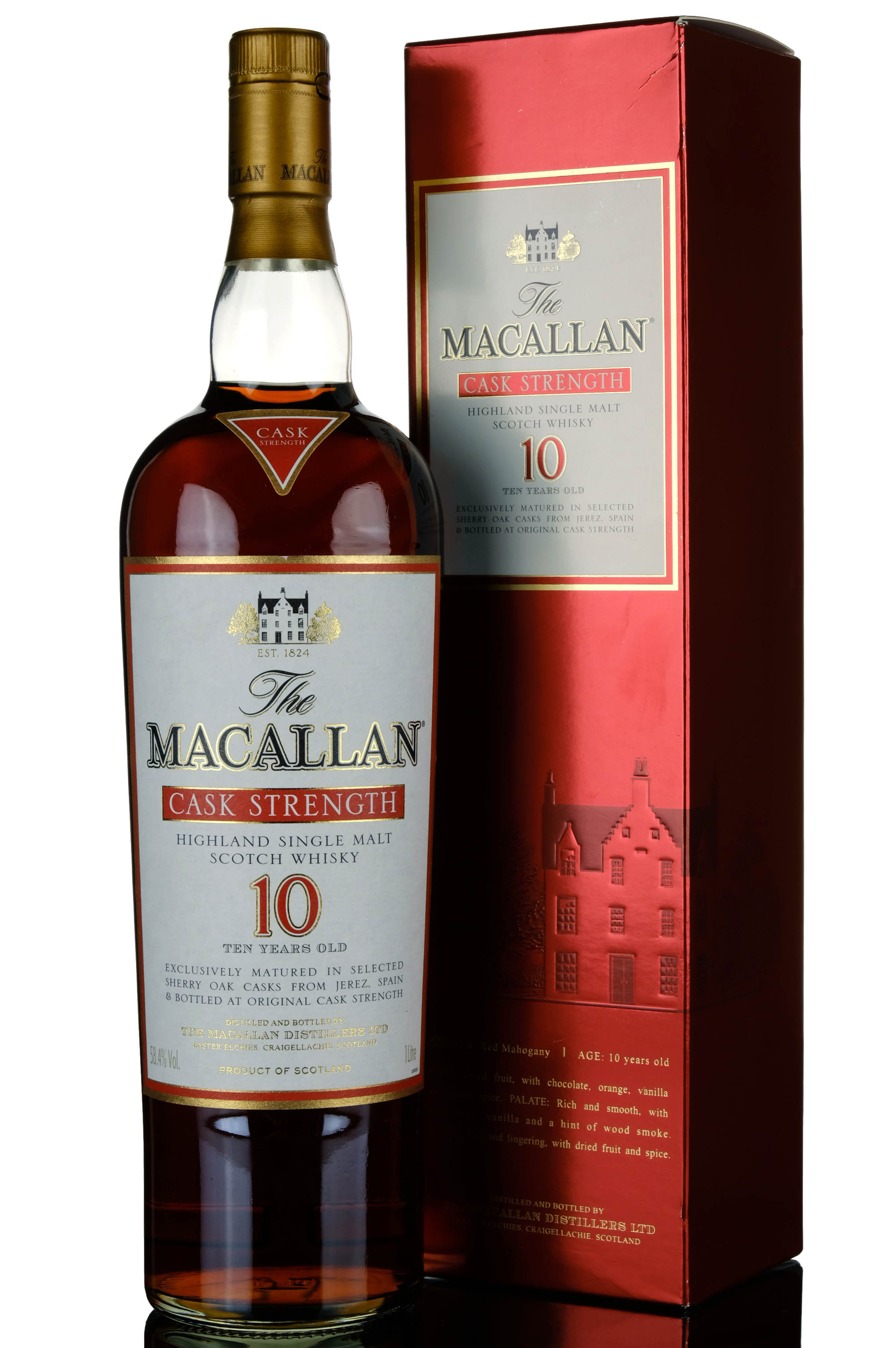 Macallan 10 Year Old - Sherry Cask - Cask Strength 58.4% - 1 Litre