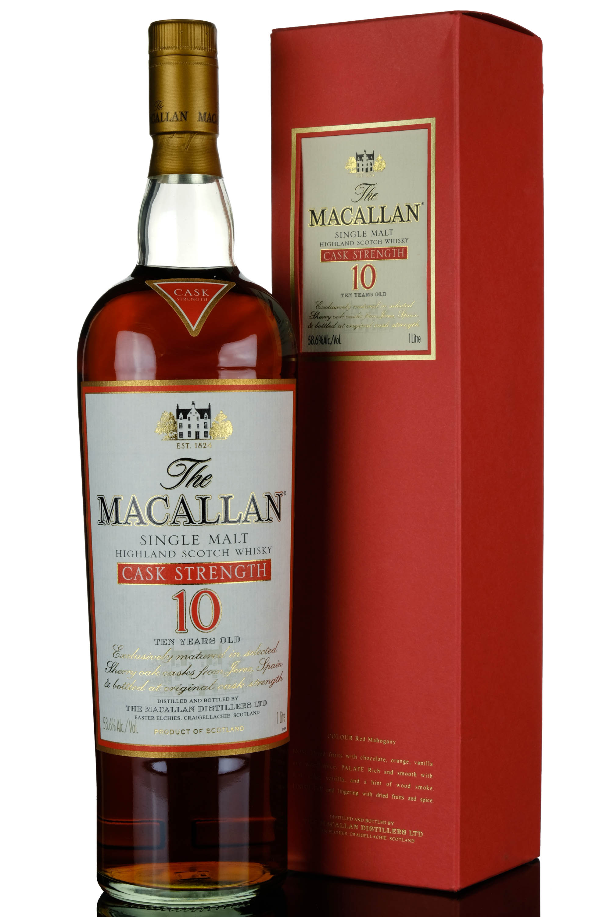 Macallan 10 Year Old - Sherry Cask - Cask Strength 58.6% - 1 Litre
