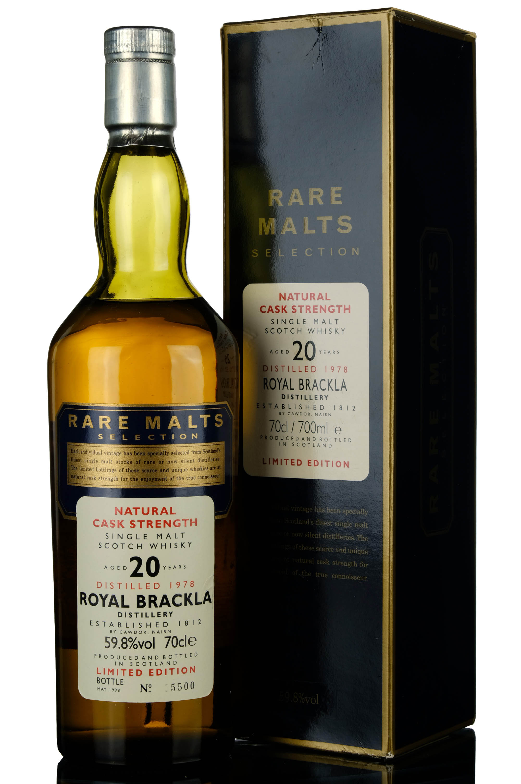 Royal Brackla 1978-1998 - 20 Year Old - Rare Malts 59.8%
