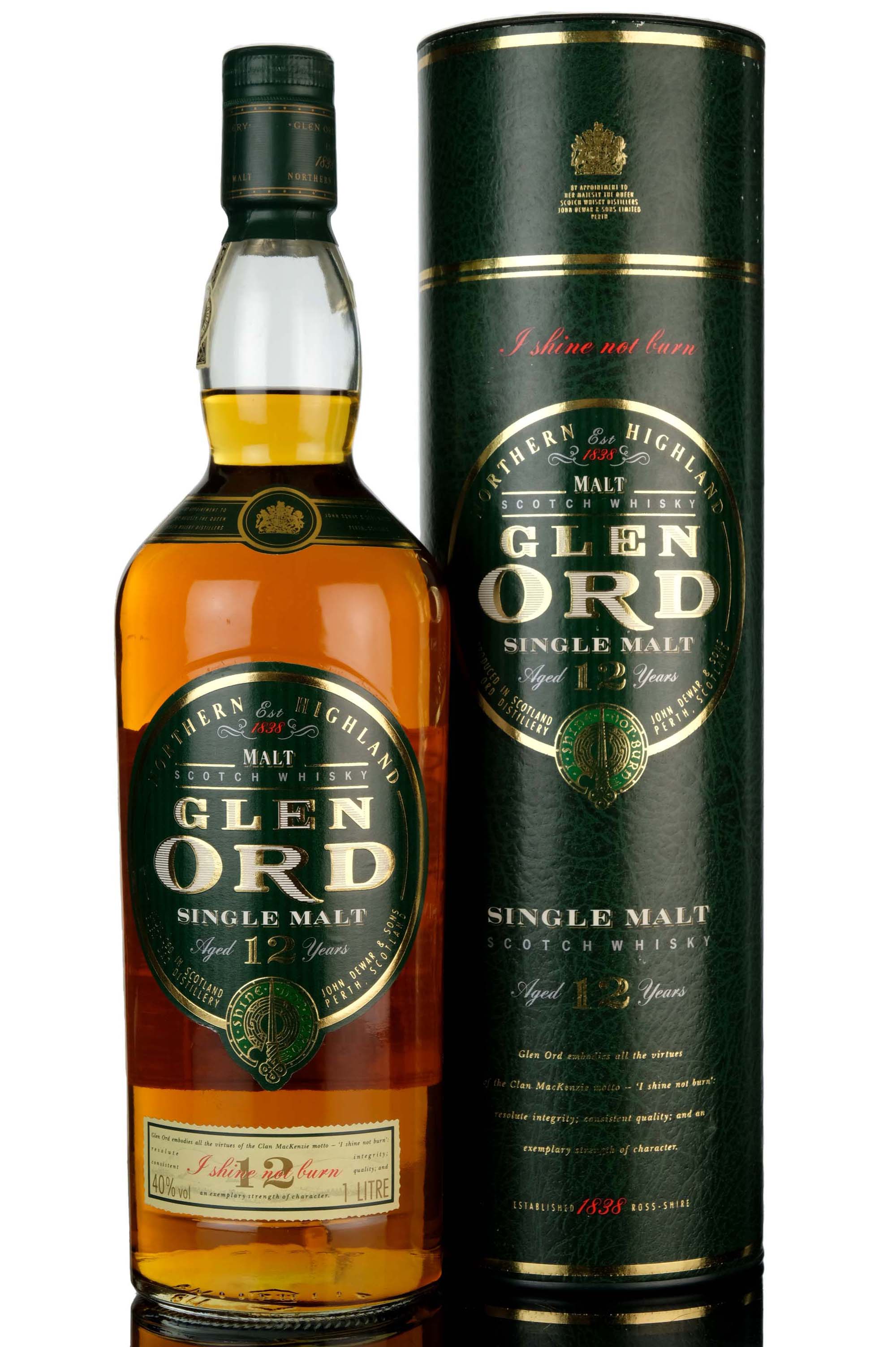Glen Ord 12 Year Old - Circa 2000 - 1 Litre