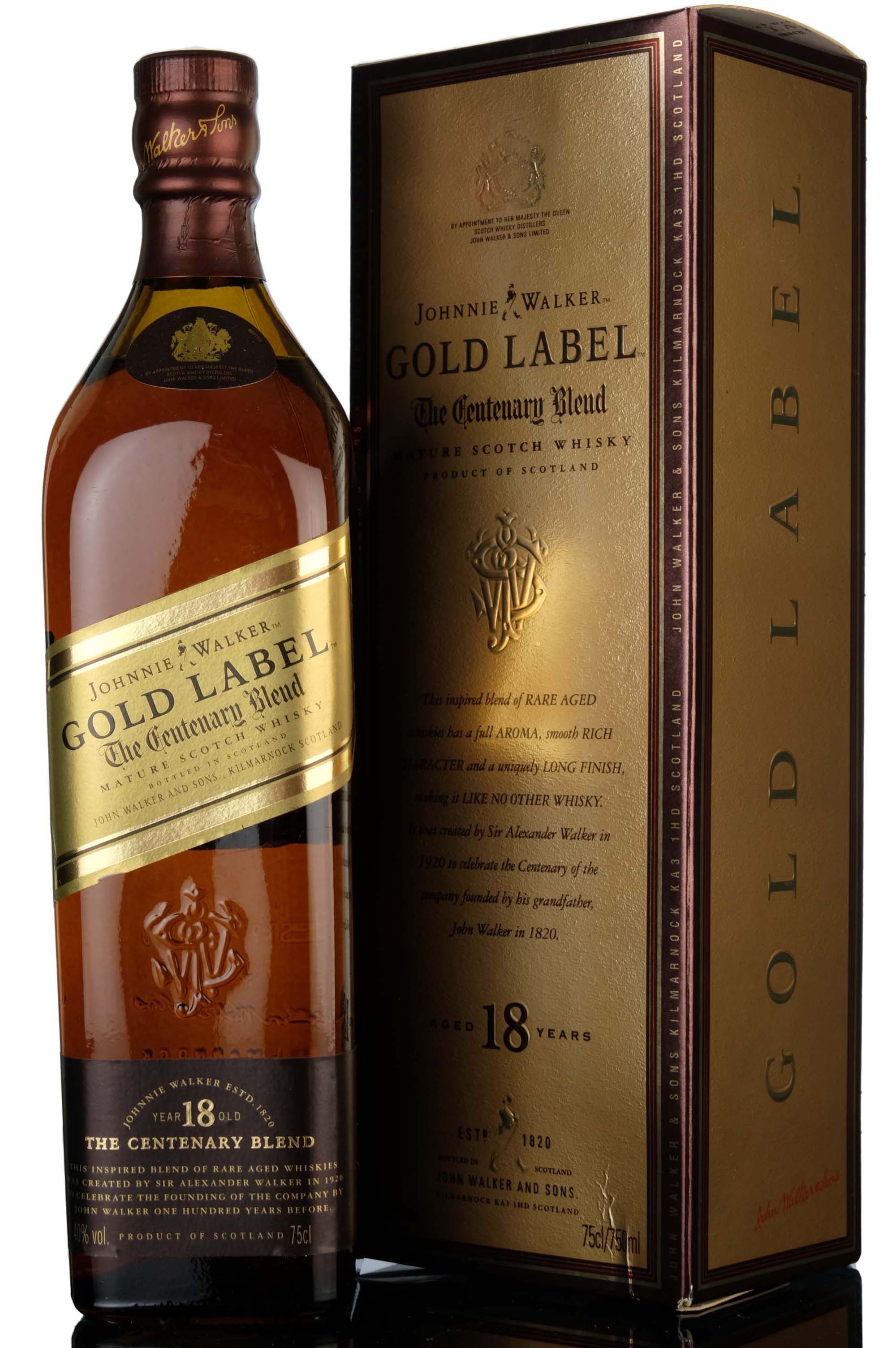 Johnnie Walker 18 Year Old - Gold Label - The Centenary Blend