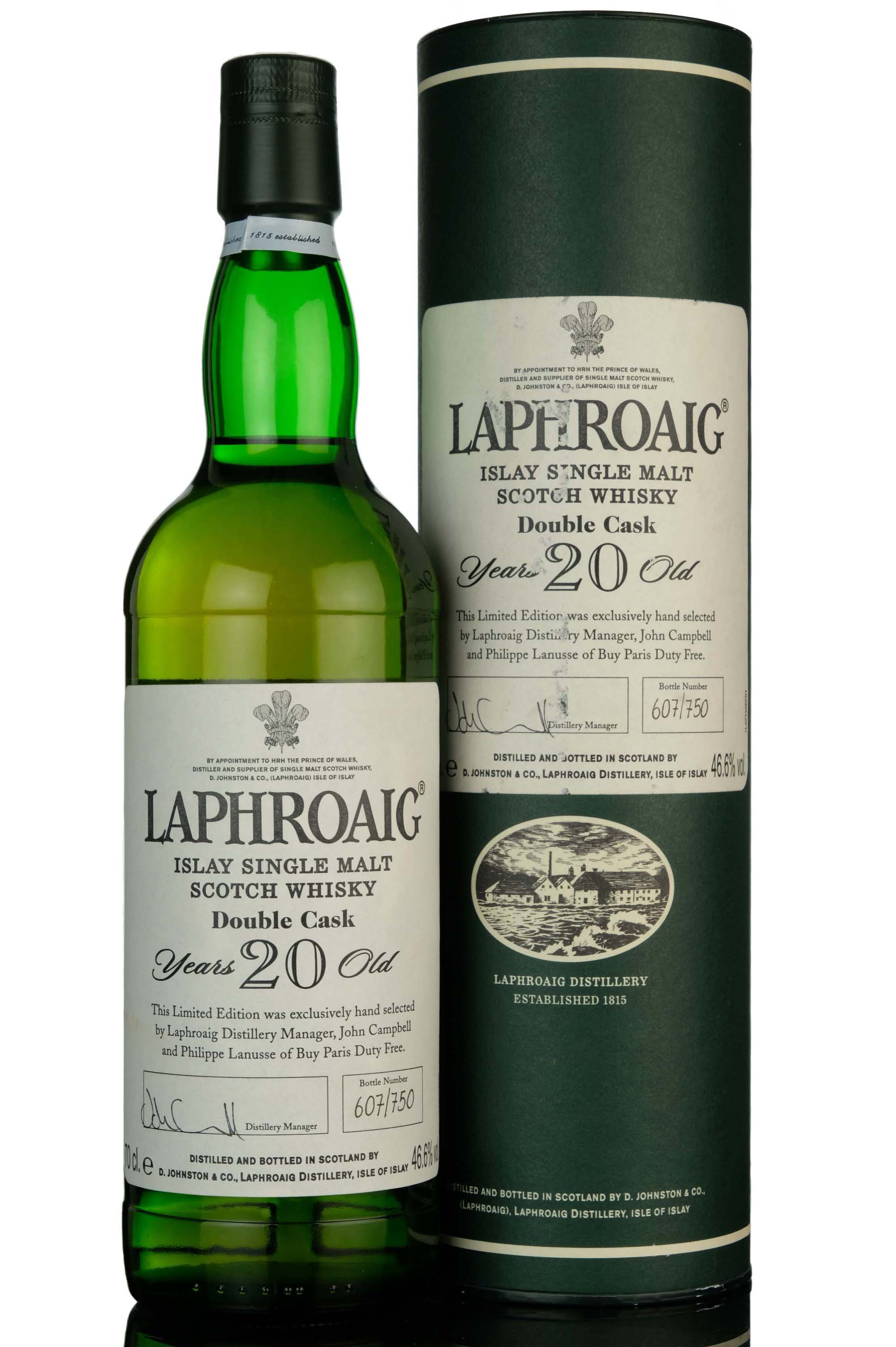 Laphroaig 20 Year Old - Double Cask - Buy Paris Duty Free - 2010 Release