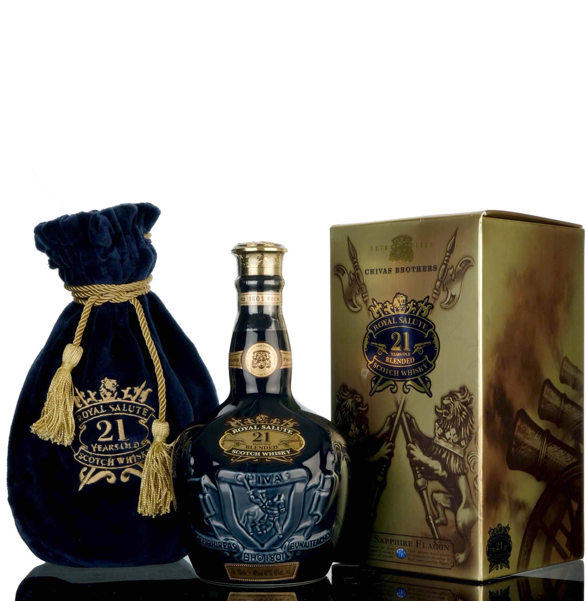 Royal Salute 21 Year Old - Blue Ceramic