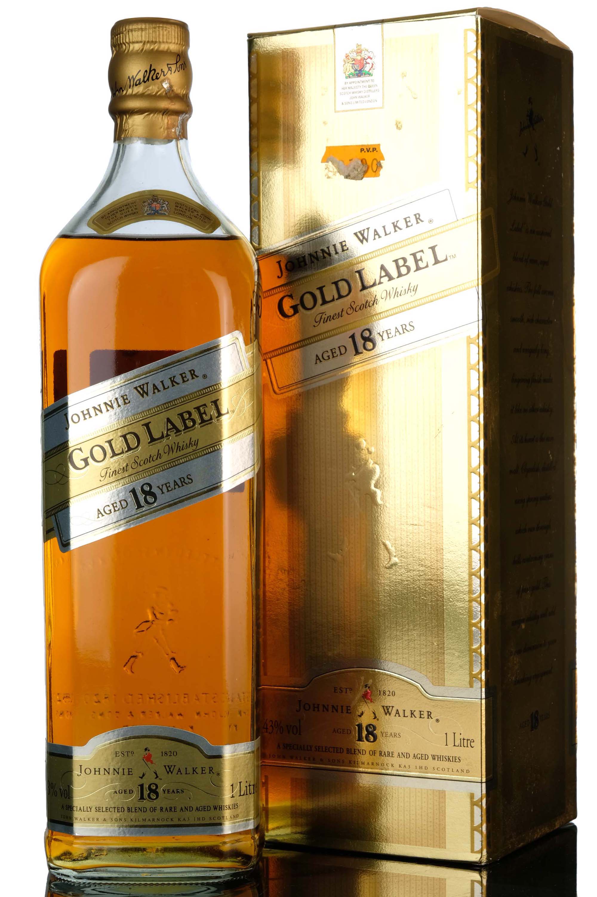 Johnnie Walker 18 Year Old - Gold Label - 1 Litre