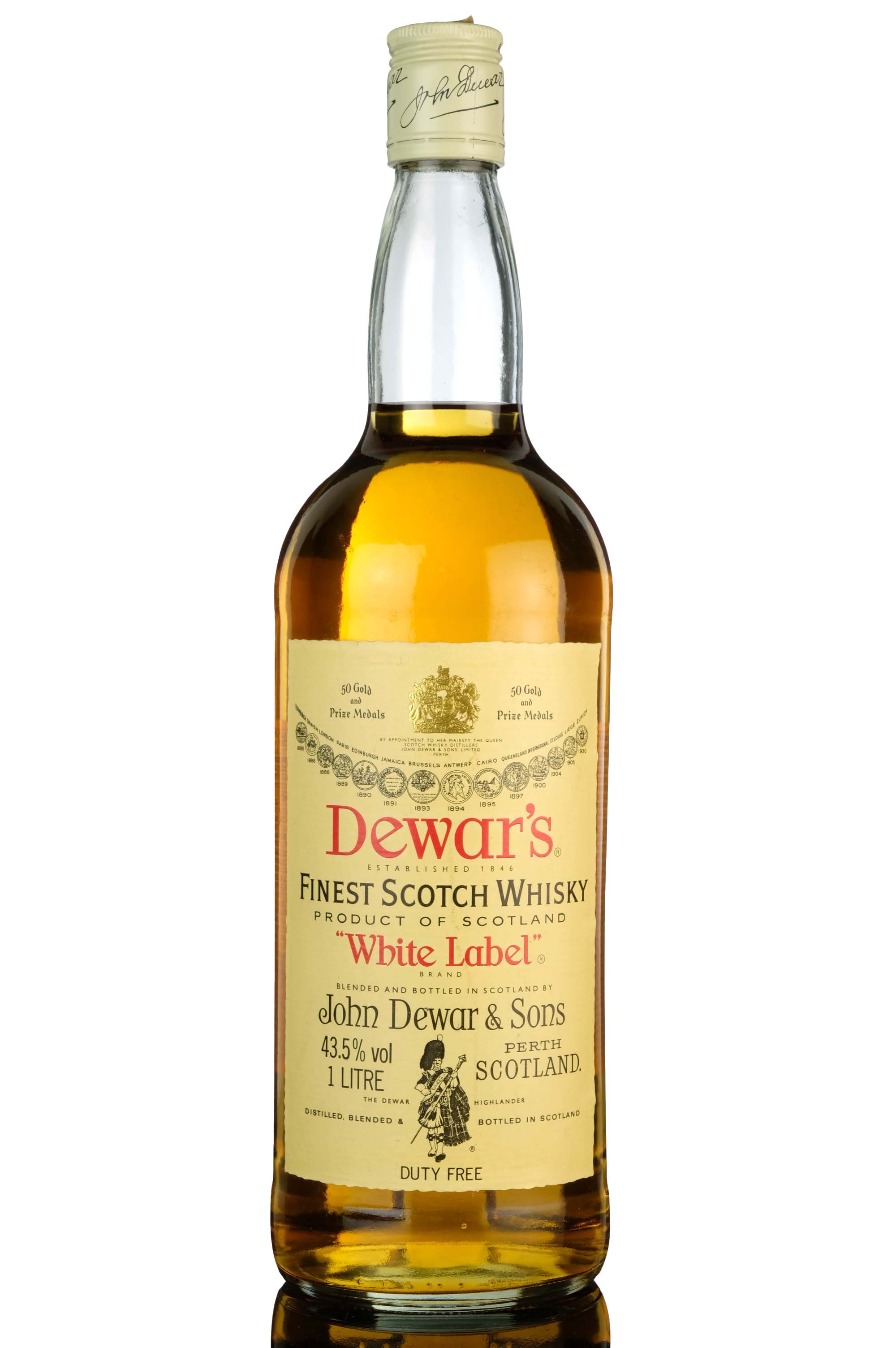 Dewars White Label  1990s  1 Litre