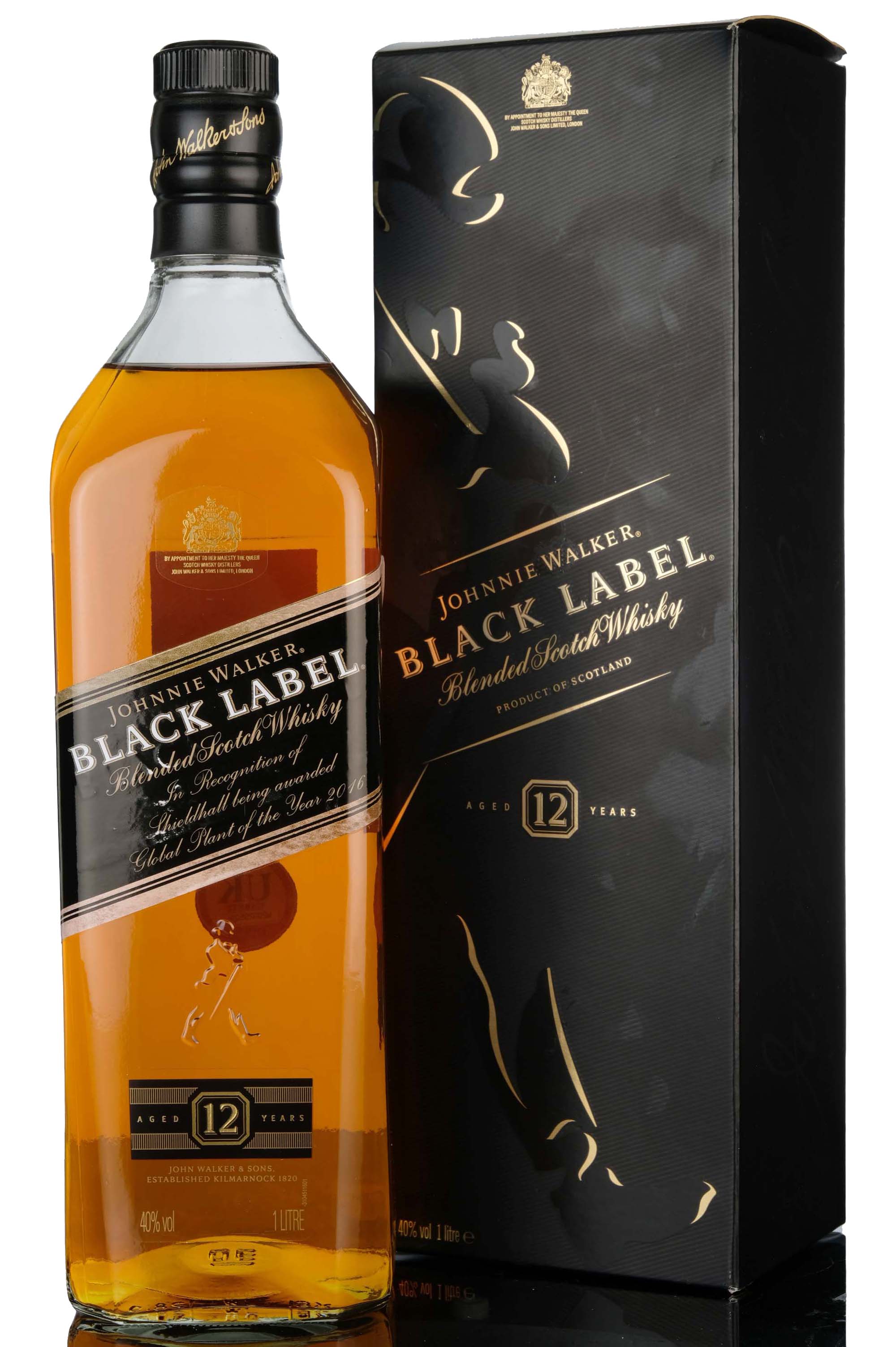 Johnnie Walker 12 Year Old - Black Label - 1 Litre
