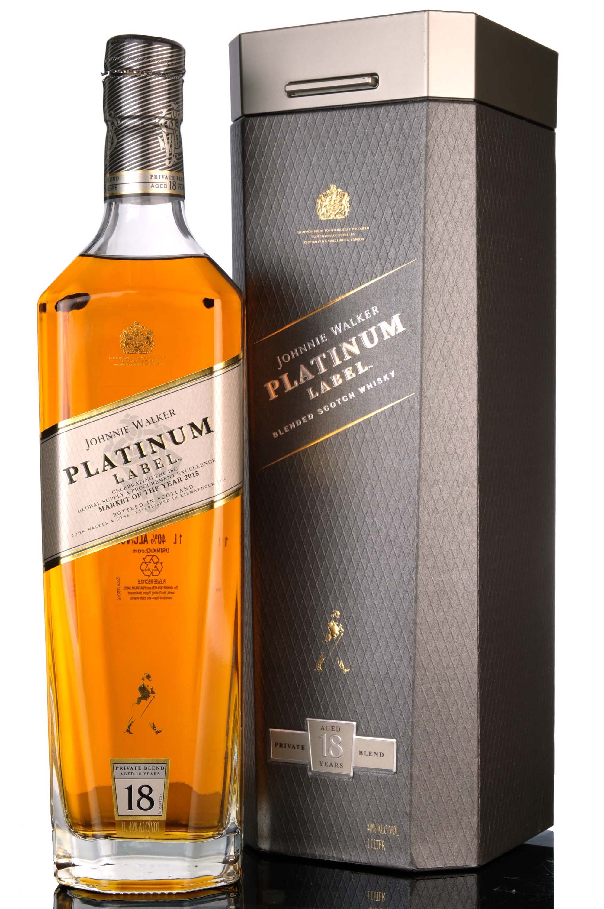 Johnnie Walker 18 Year Old - Platinum Label - 2015 Release - 1 Litre