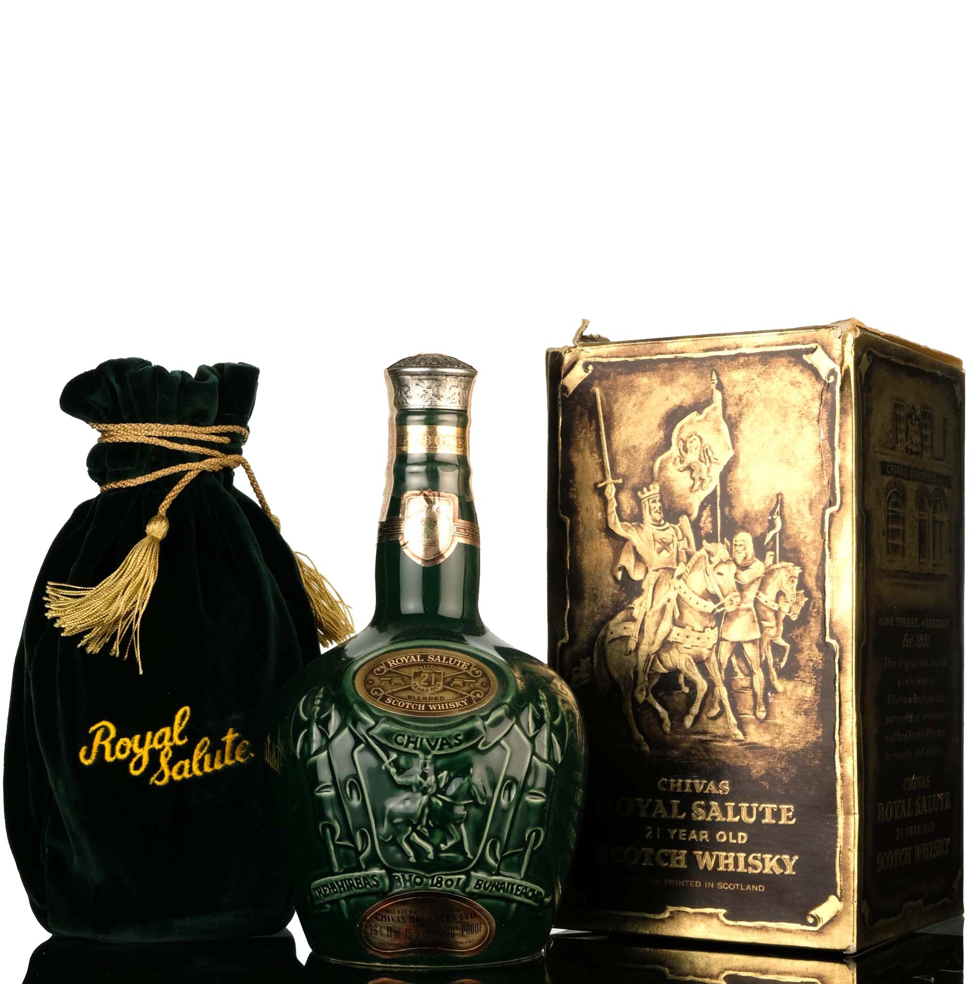 Royal Salute 21 Year Old - Green Ceramic - 1970s