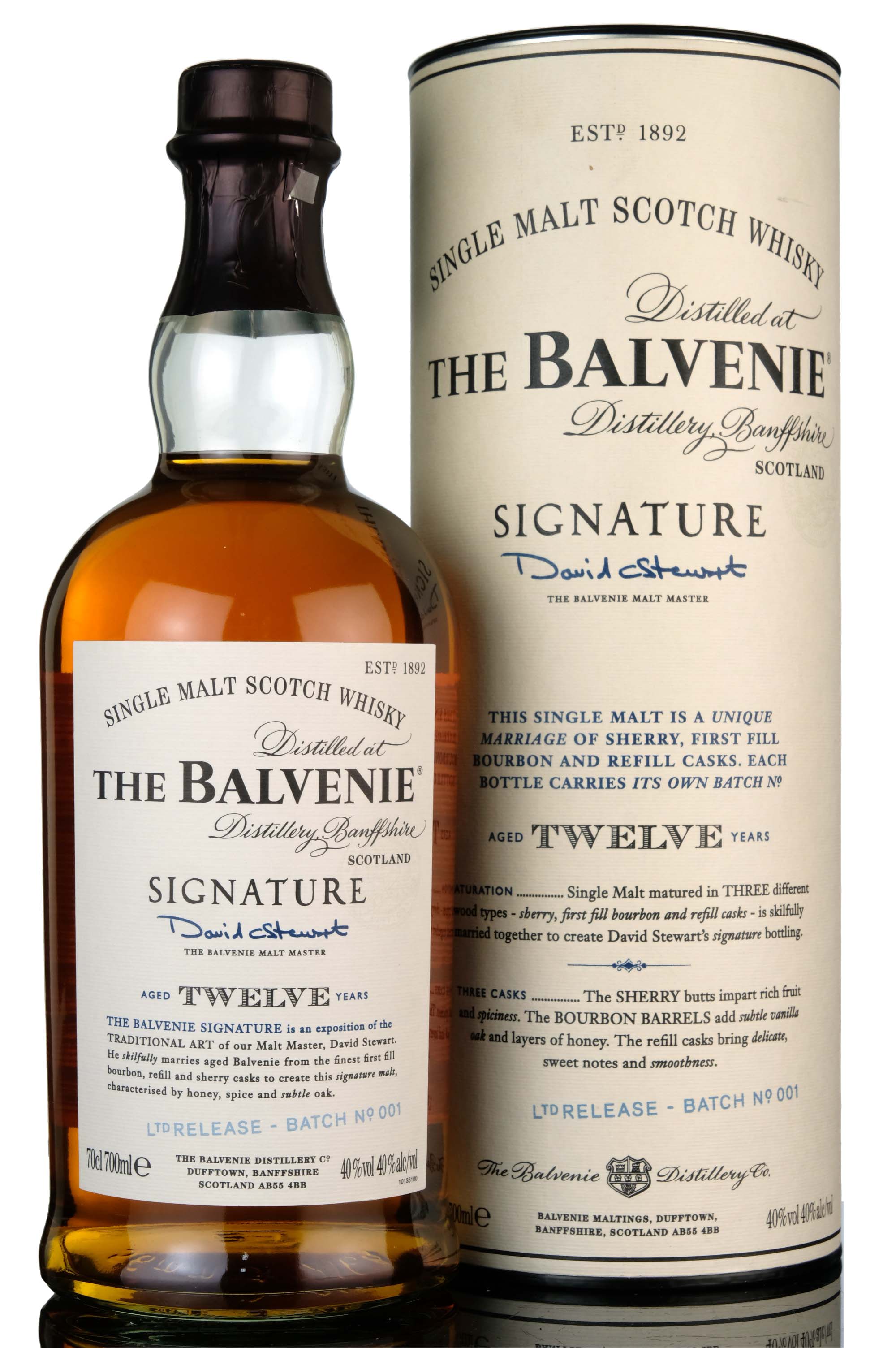 Balvenie 12 Year Old - Signature - Batch 1 - 2007 Release