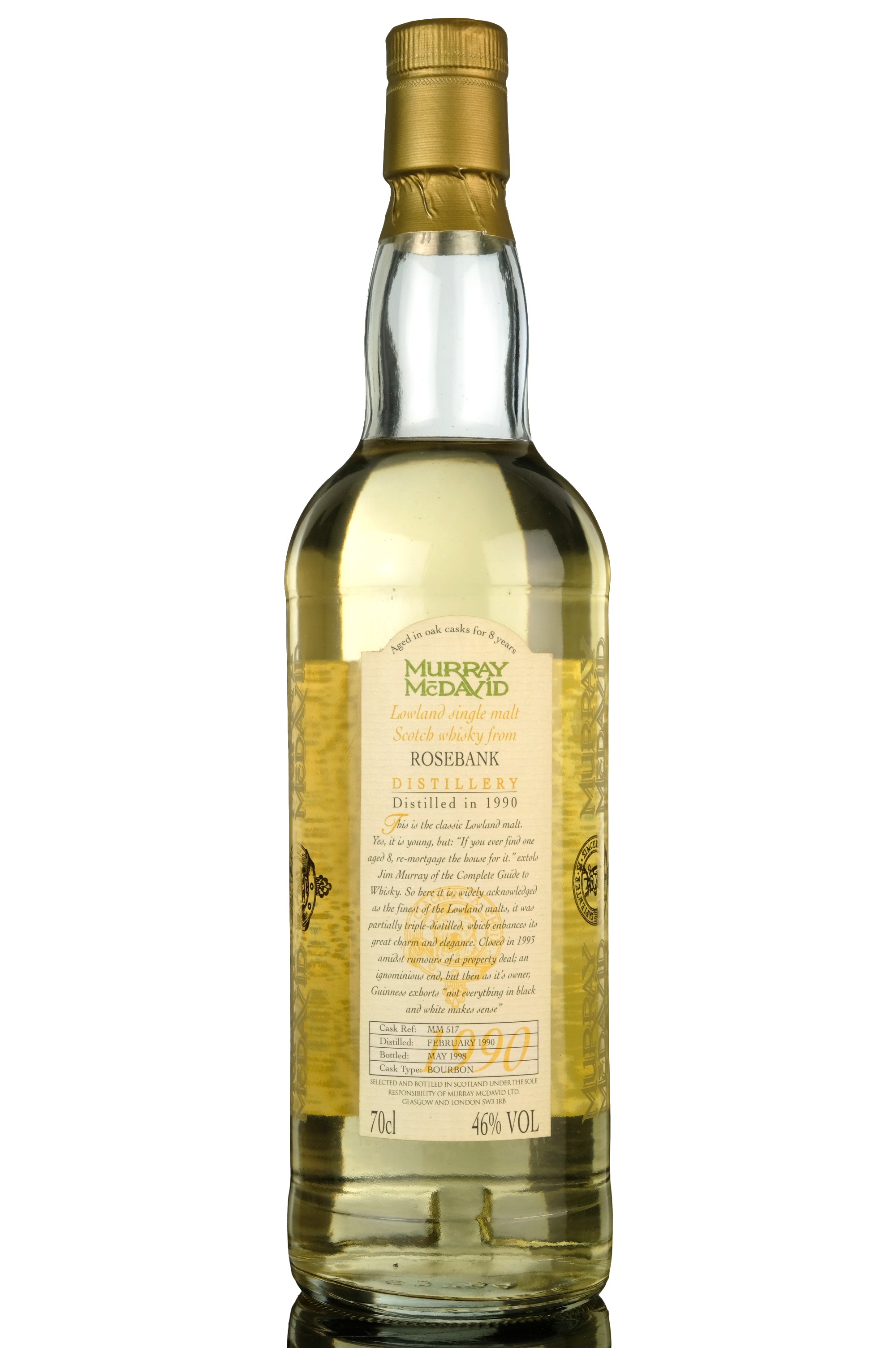 Rosebank 1990-1998 - 8 Year Old - Murray McDavid - Single Cask 517