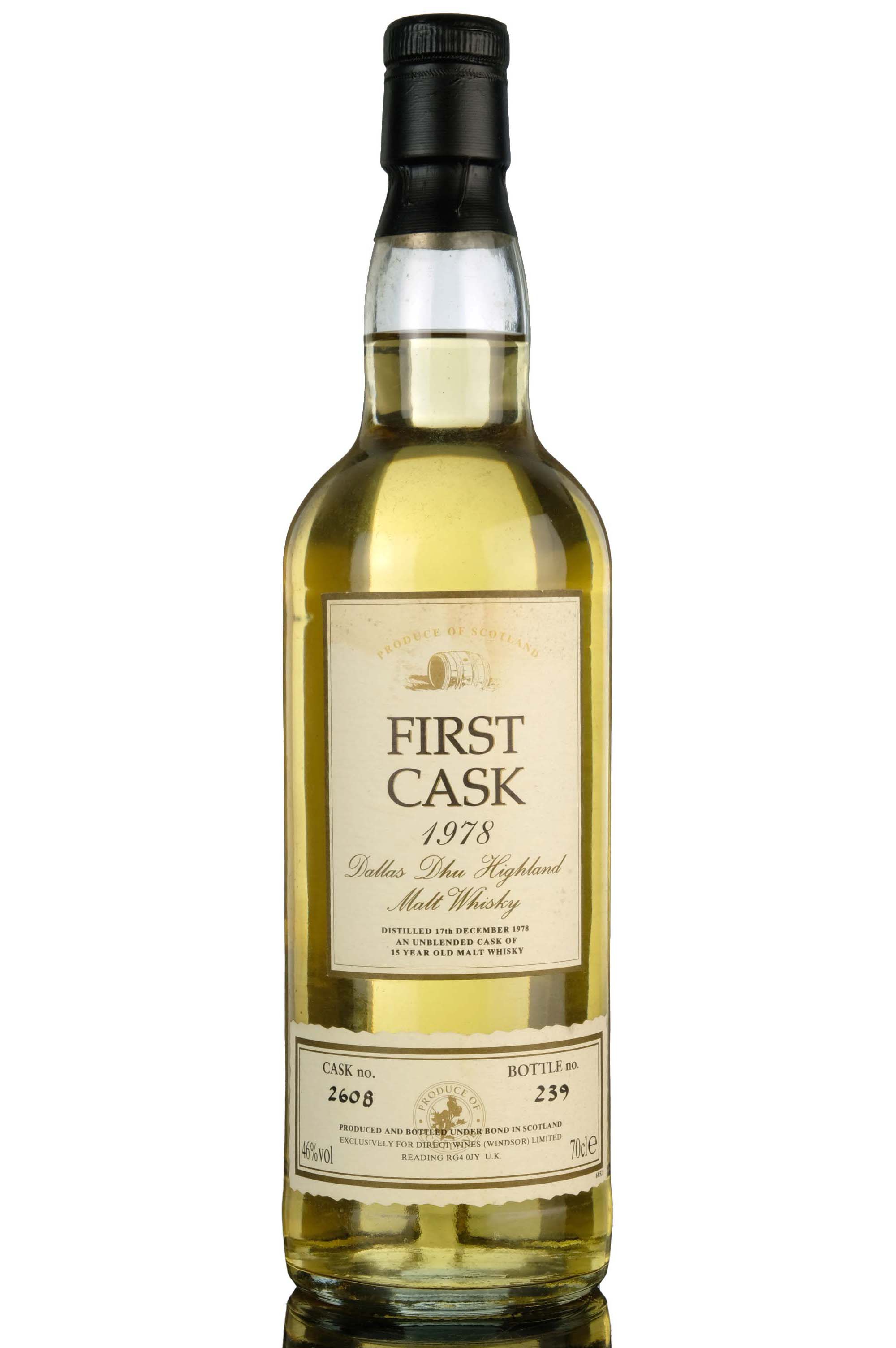 Dallas Dhu 1978 - 15 Year Old - First Cask - Single Cask 2608