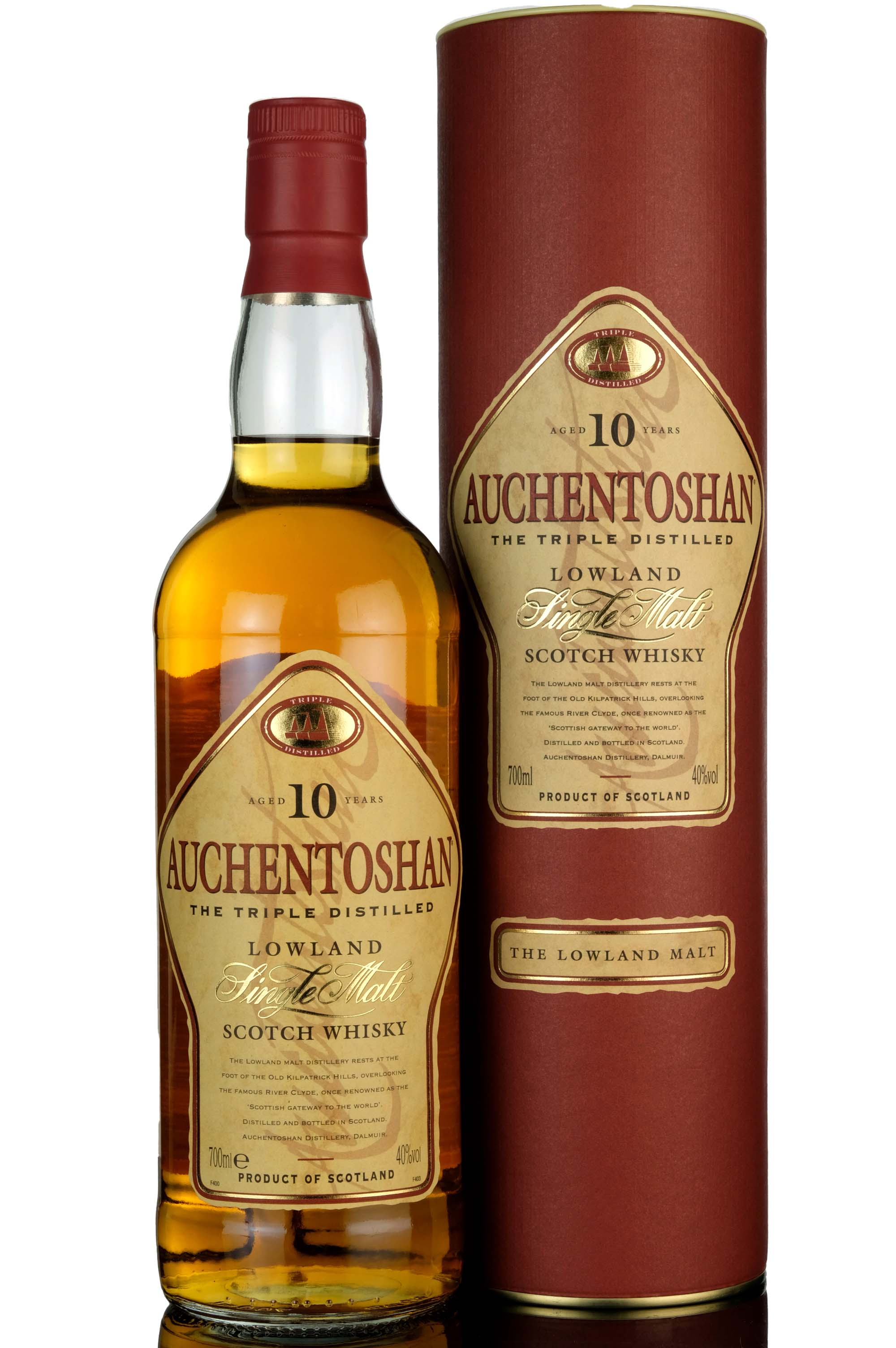 Auchentoshan 10 Year Old - Circa 2000