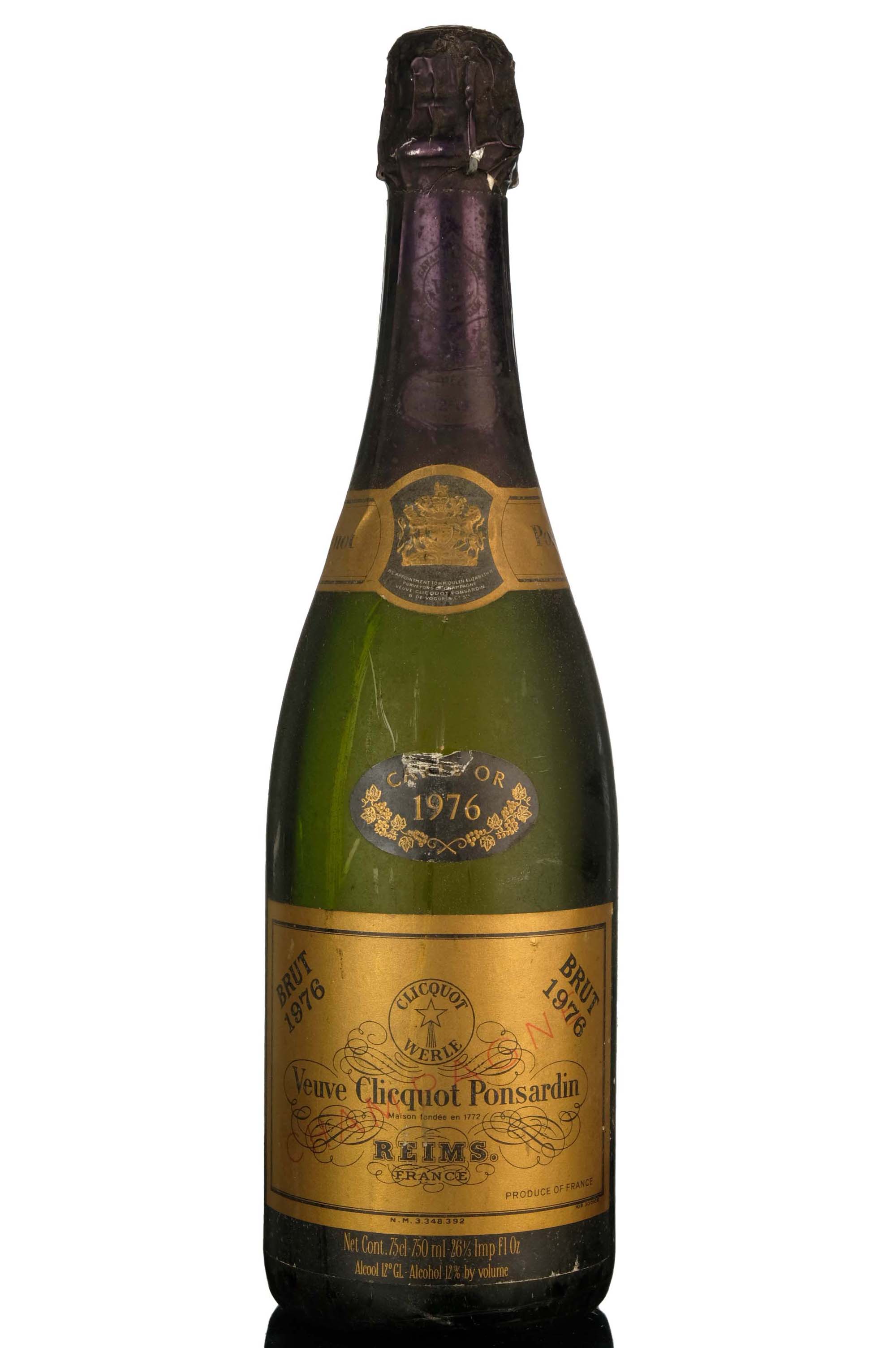 Veuve Clicquot Ponsardin 1976 Champagne