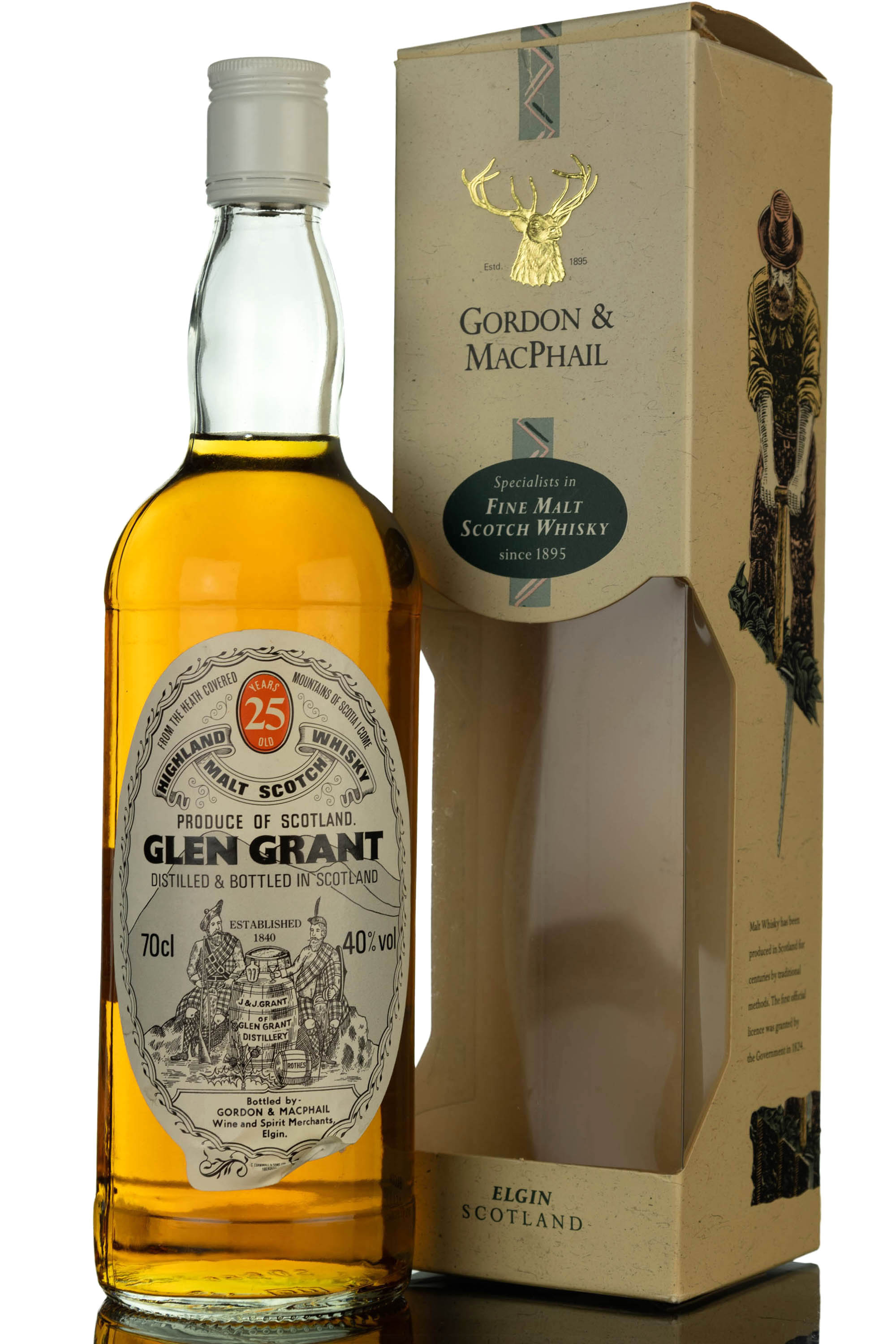 Glen Grant 25 Year Old - Gordon & MacPhail - 1990s