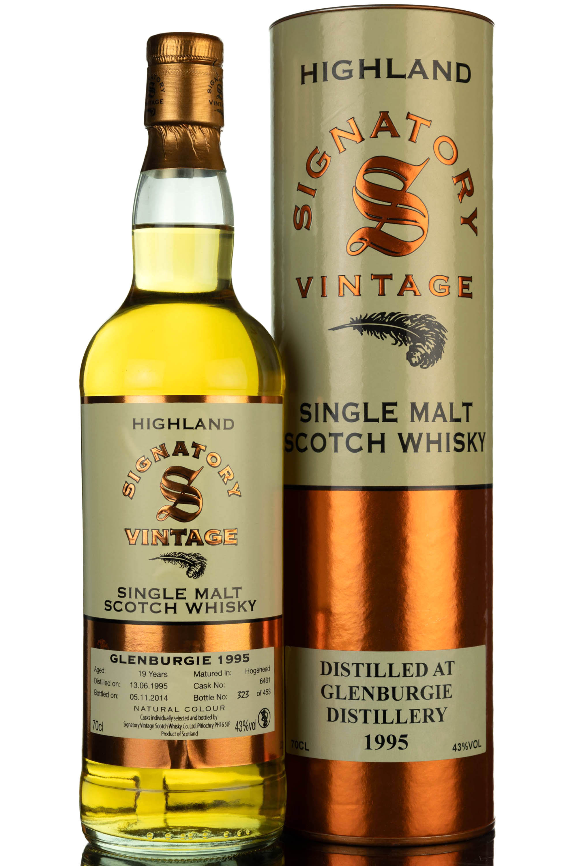 Glenburgie 1995-2014 - 19 Year Old - Signatory Vintage - Single Cask 6461