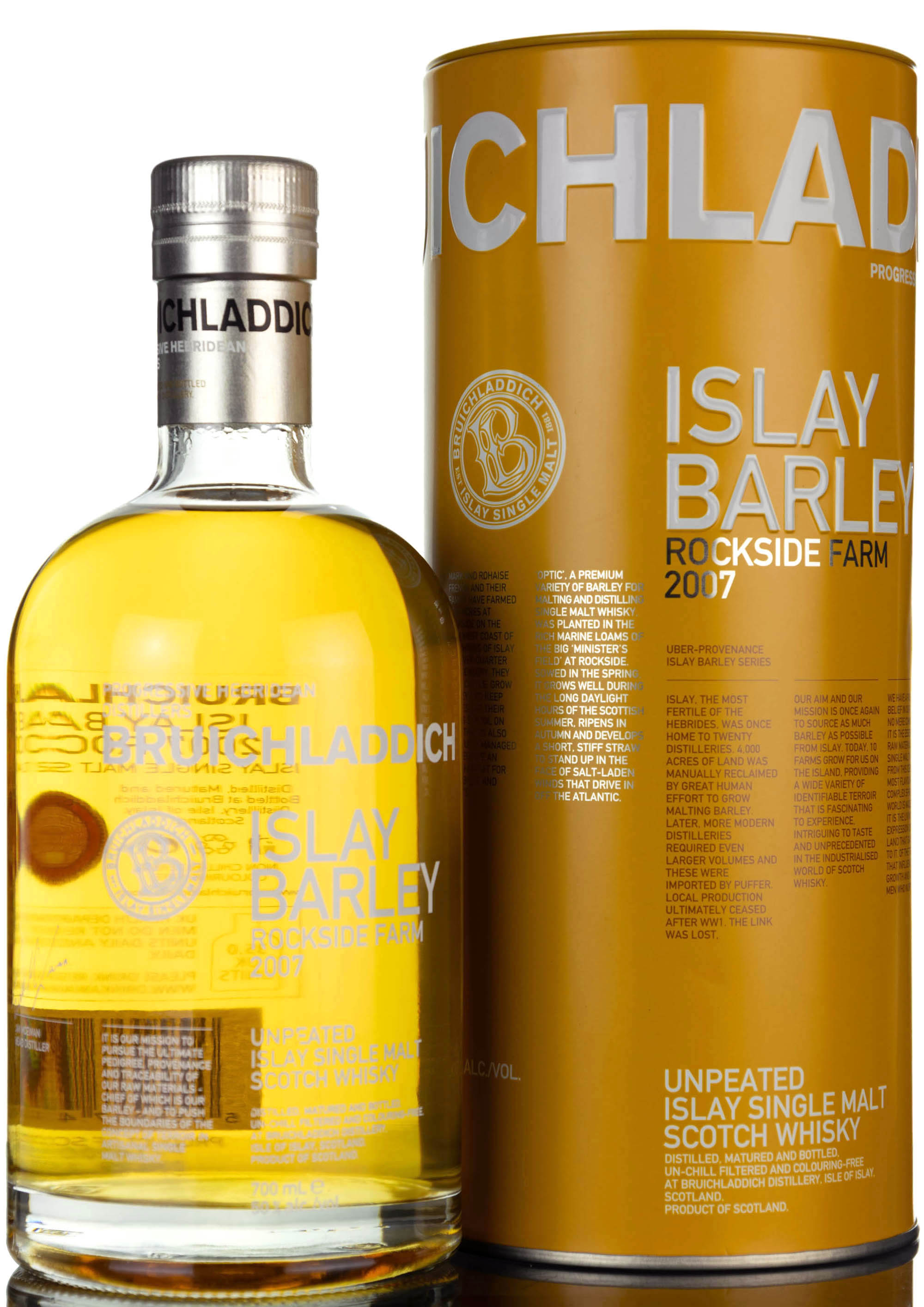 Bruichladdich 2007 - Islay Barley Rockside Farm - 2014 Release