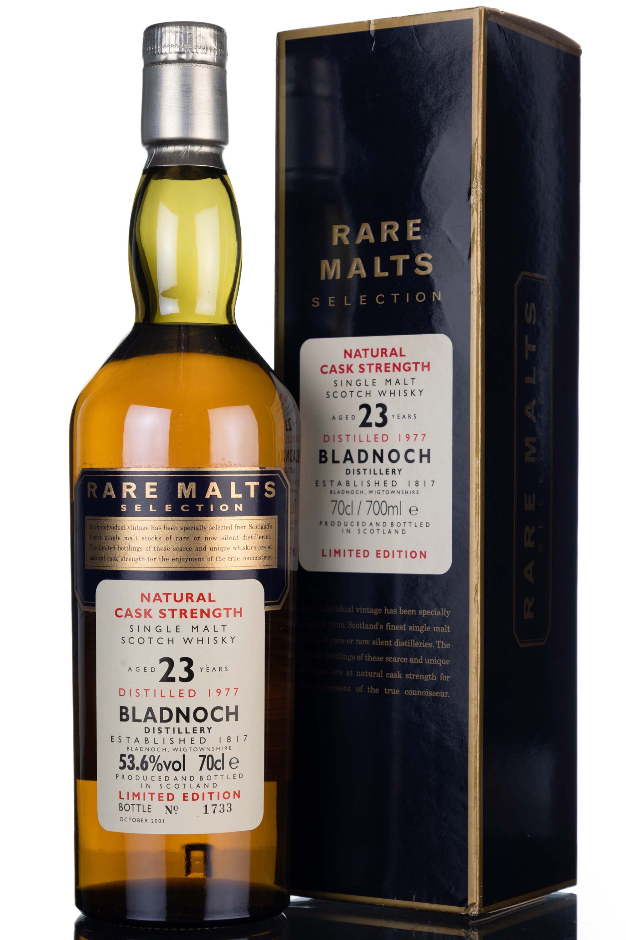 Bladnoch 1977-2001 - 23 Year Old - Rare Malts 53.6%